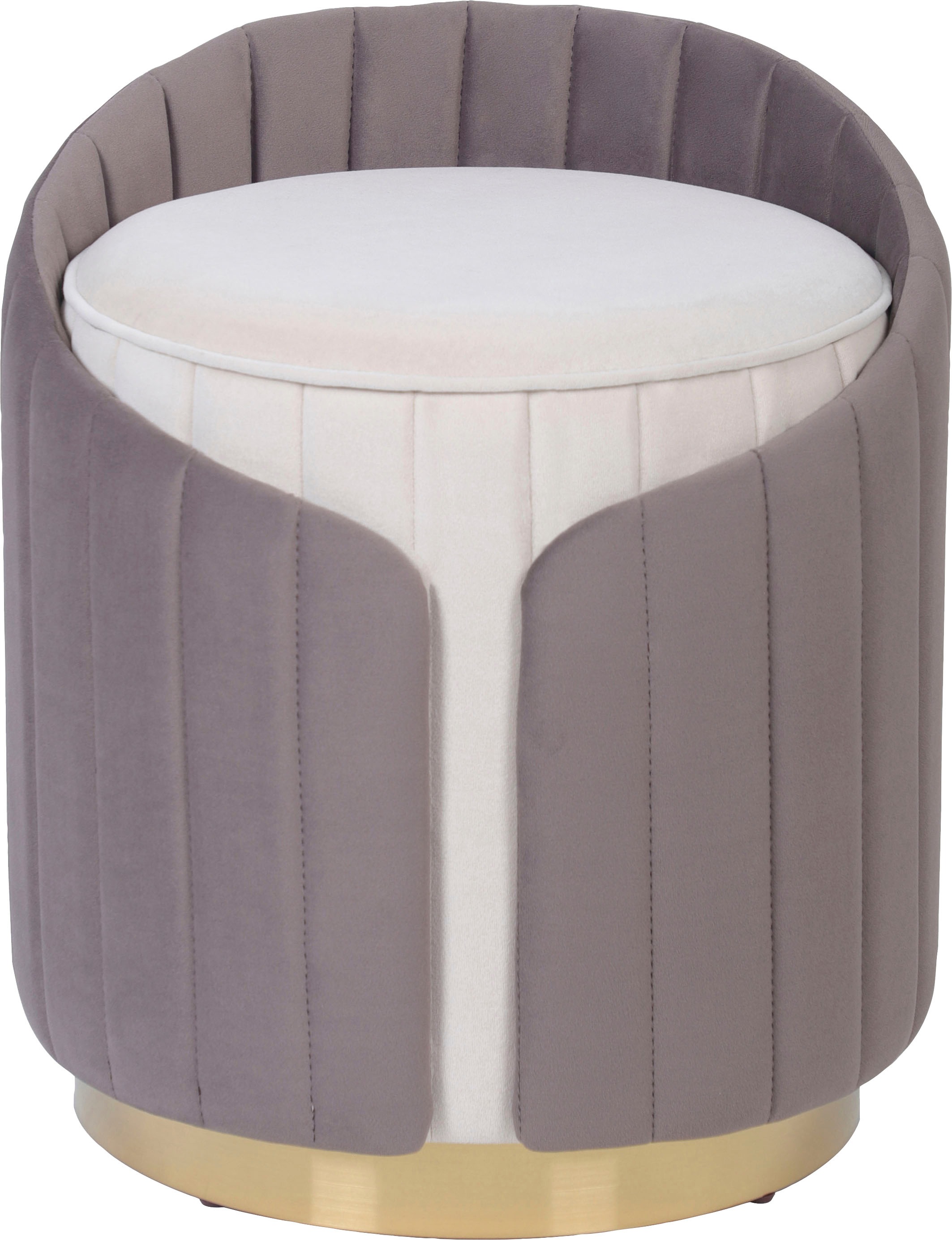 Kayoom Sitzhocker »Hocker Corin 145, Modernes Design, Komfortabel mit Rückenstütze«, (1 St.), zweifarbig, modern, komfortable Rückenstütze