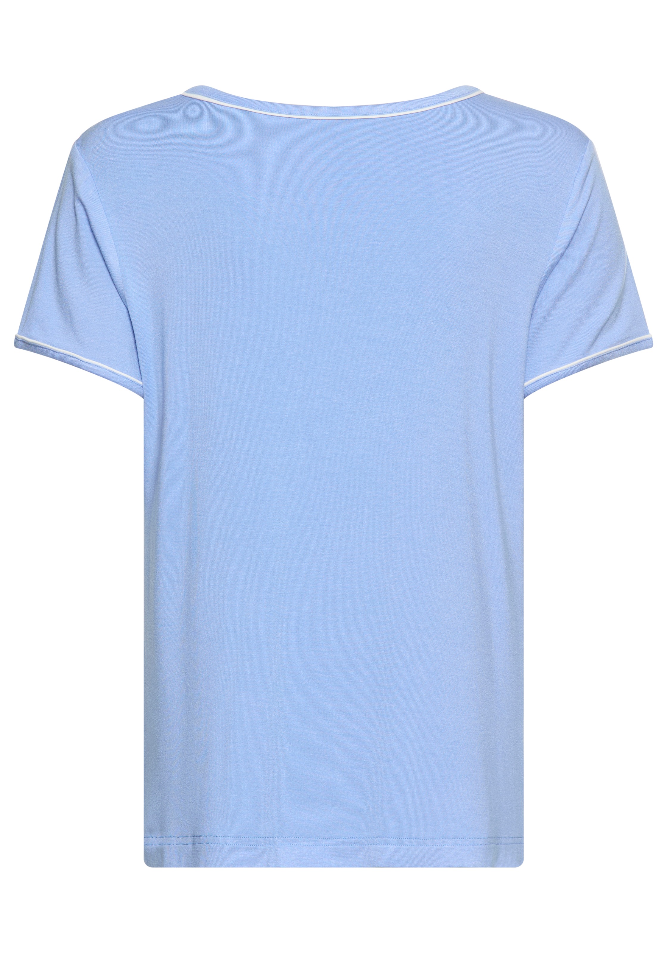 s.Oliver Pyjamaoberteil mit kleiner Kontrast-Paspel