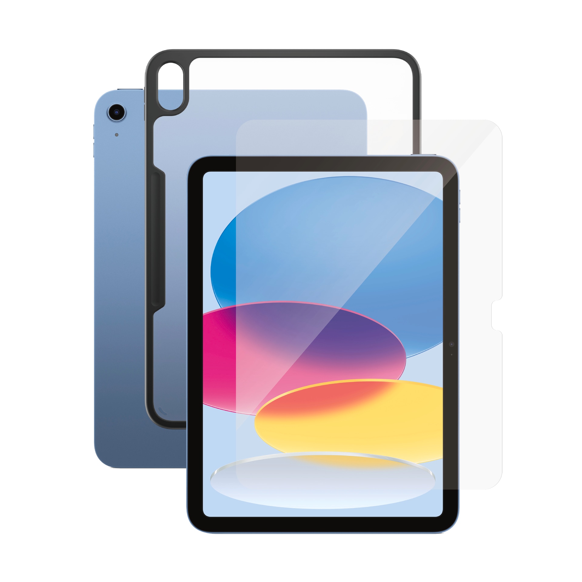 SAFE by PanzerGlass Displayschutzglas »2-in-1 Bundle Set Impact Case + Screen Protection«, für Apple iPad 11" (2025)-Apple iPad 10.9" (2022), Displayschutzfolie, Schutzfolie, Bildschirmschutz, kratz- & stossfest