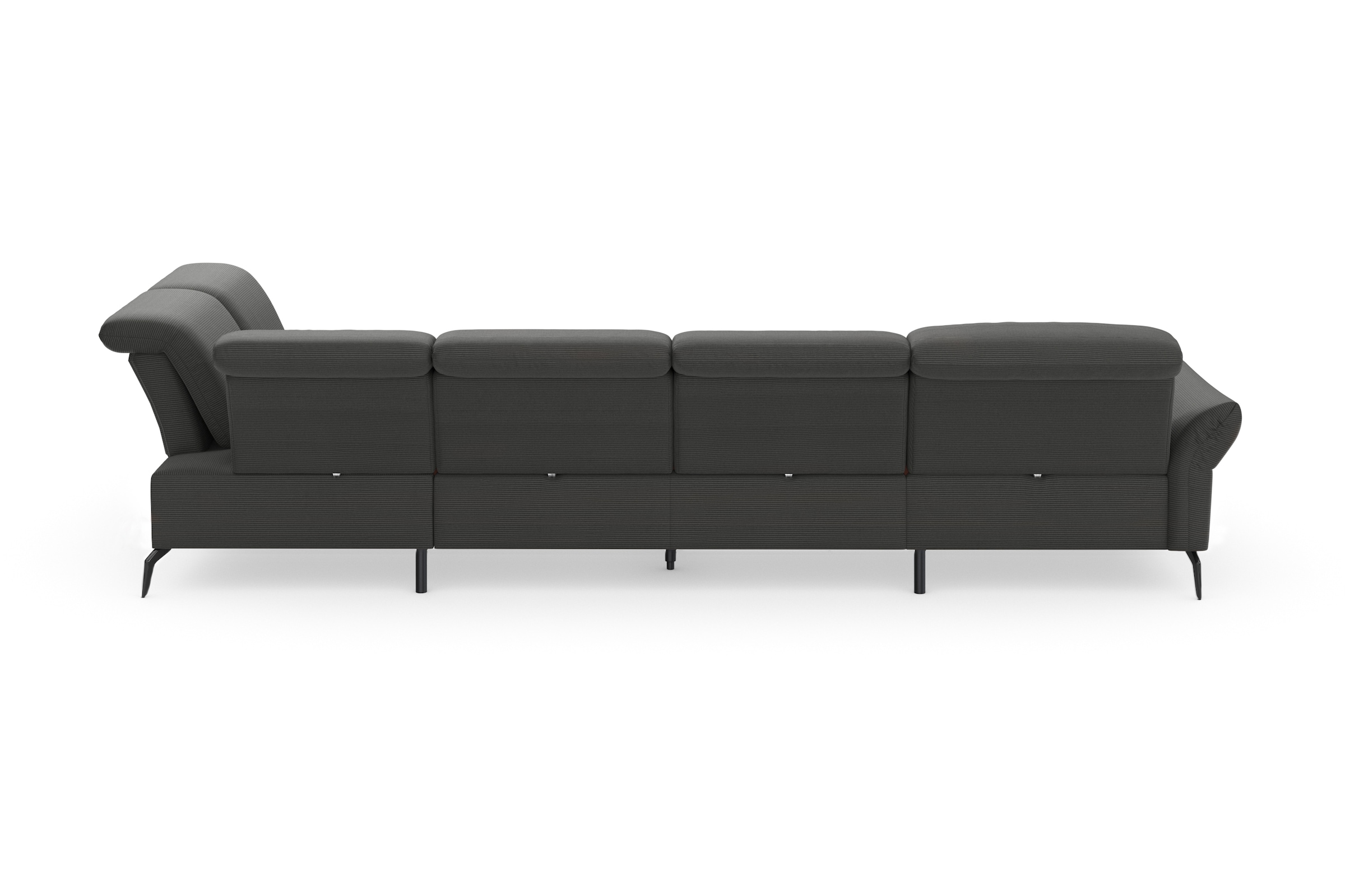 INOSIGN Wohnlandschaft »Coco U-Form«, Sitztiefen-, Arm- und Kopfteilverstellung, Cord-Bezug, Fusshöhe 15 cm