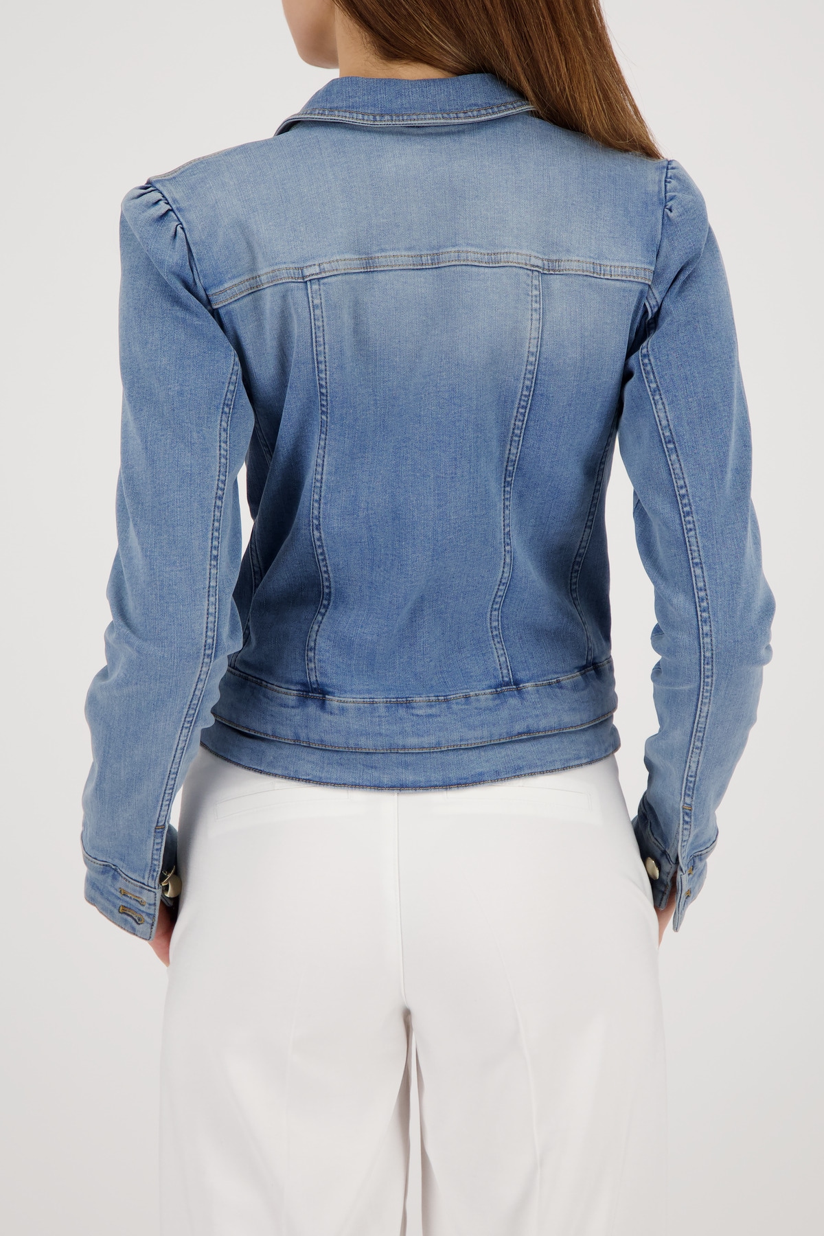 Monari Veste en jean »Jacke Jeans« ohne Kapuze Regular fit mit Schmuckknöpfen