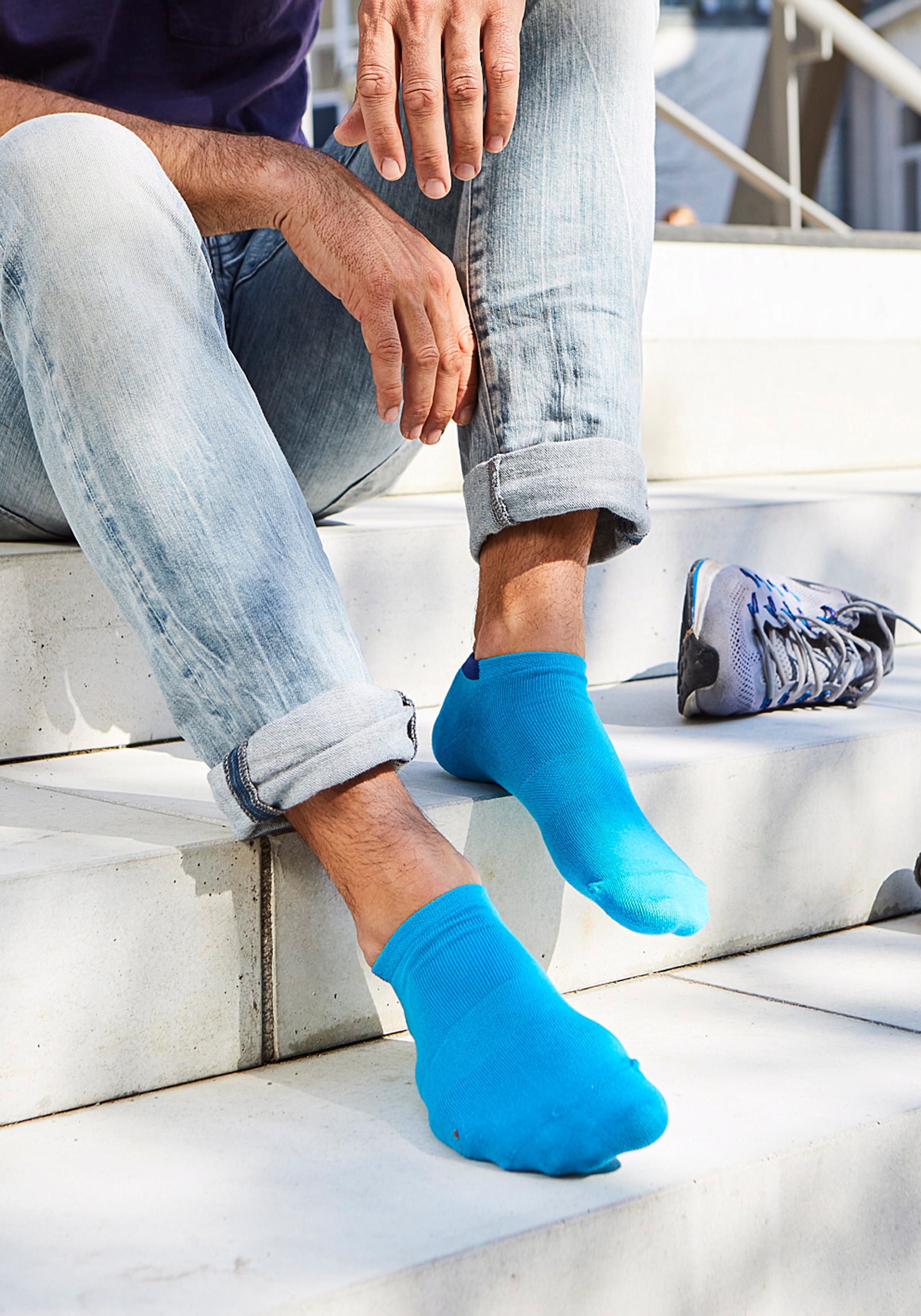 H.I.S Chaussettes de baskets »Sneaker Socken Herren Damen, Kurzschaft Socken« Paquet, 10 cuis tlg. avec zones de charge renforcées