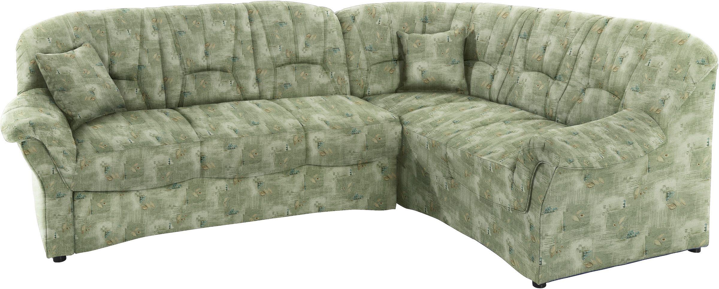 Image of DOMO collection Ecksofa "Bahia L-Form, B/T: 256/200 cm, belastbar bis 140kg/Sitz, mit Federkern" Microfaser, natur