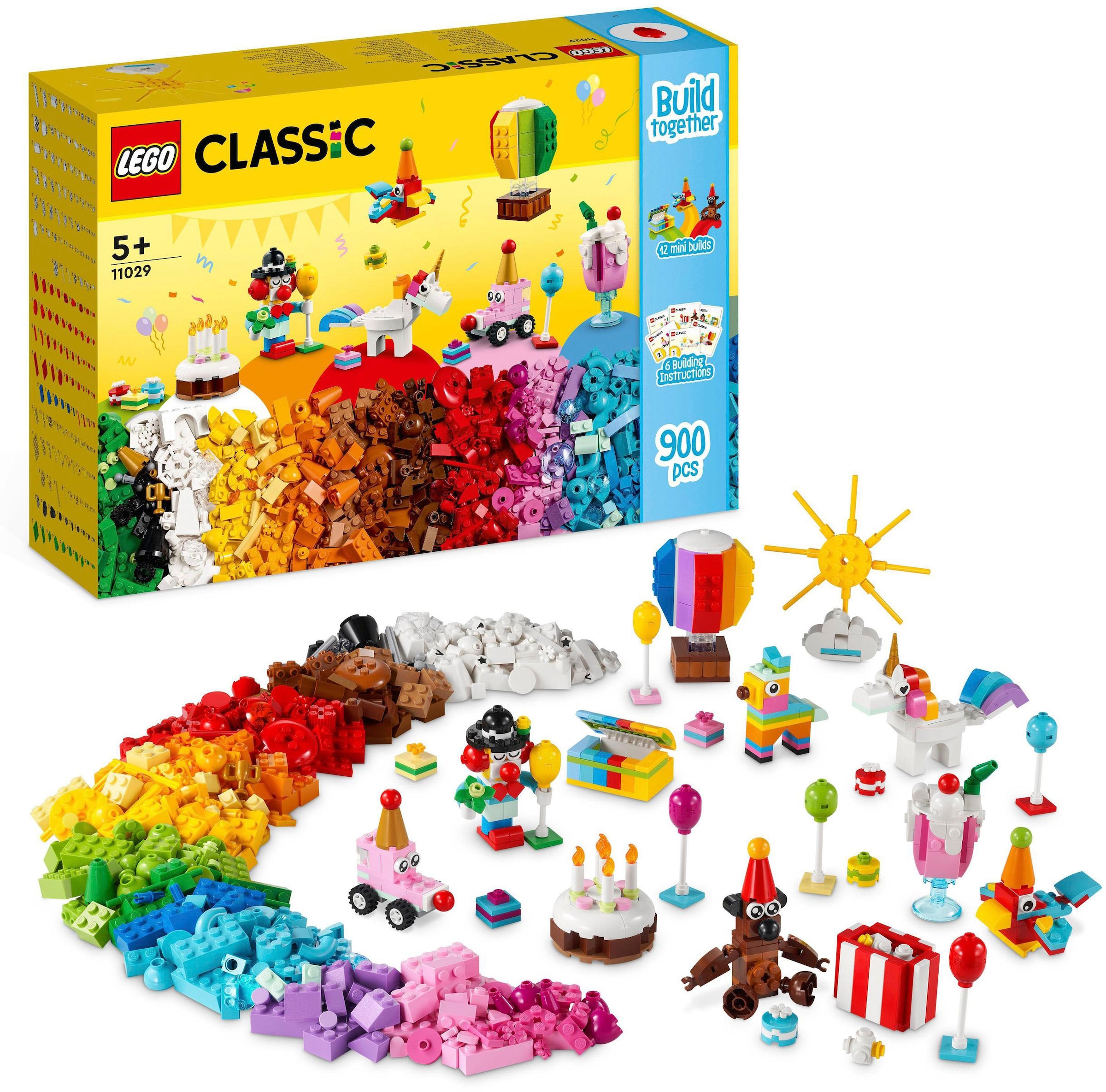 Konstruktionsspielsteine »Party Kreativ-Bauset (11029), LEGO® Classic«, (900 St.)