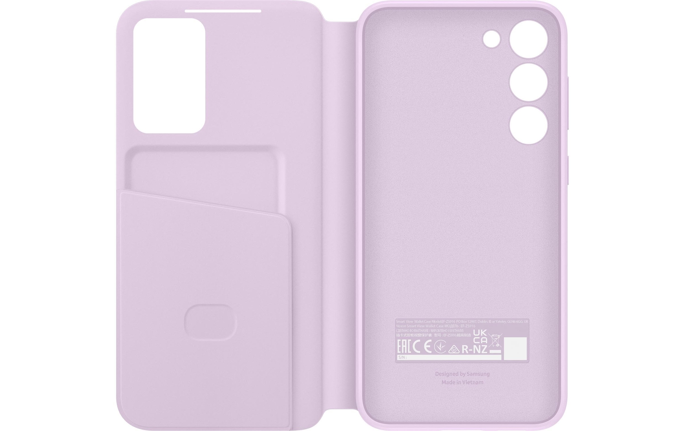 Handyhülle »Smart View Wallet Lavendel«, Samsung Galaxy S23+