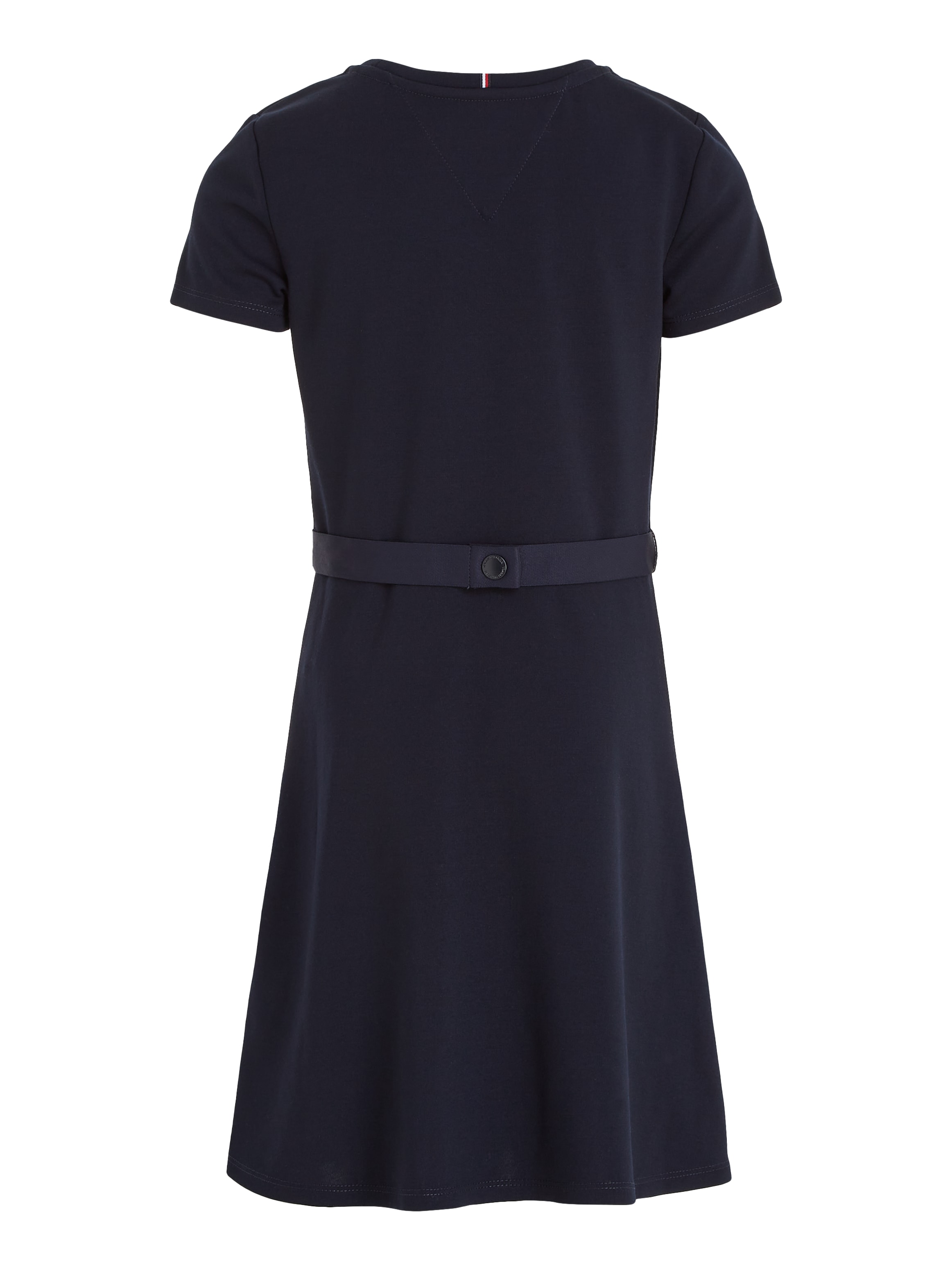 Tommy Hilfiger Jerseykleid »ESSENTIAL SKATER DRESS«, mit Markenlabel am Bund