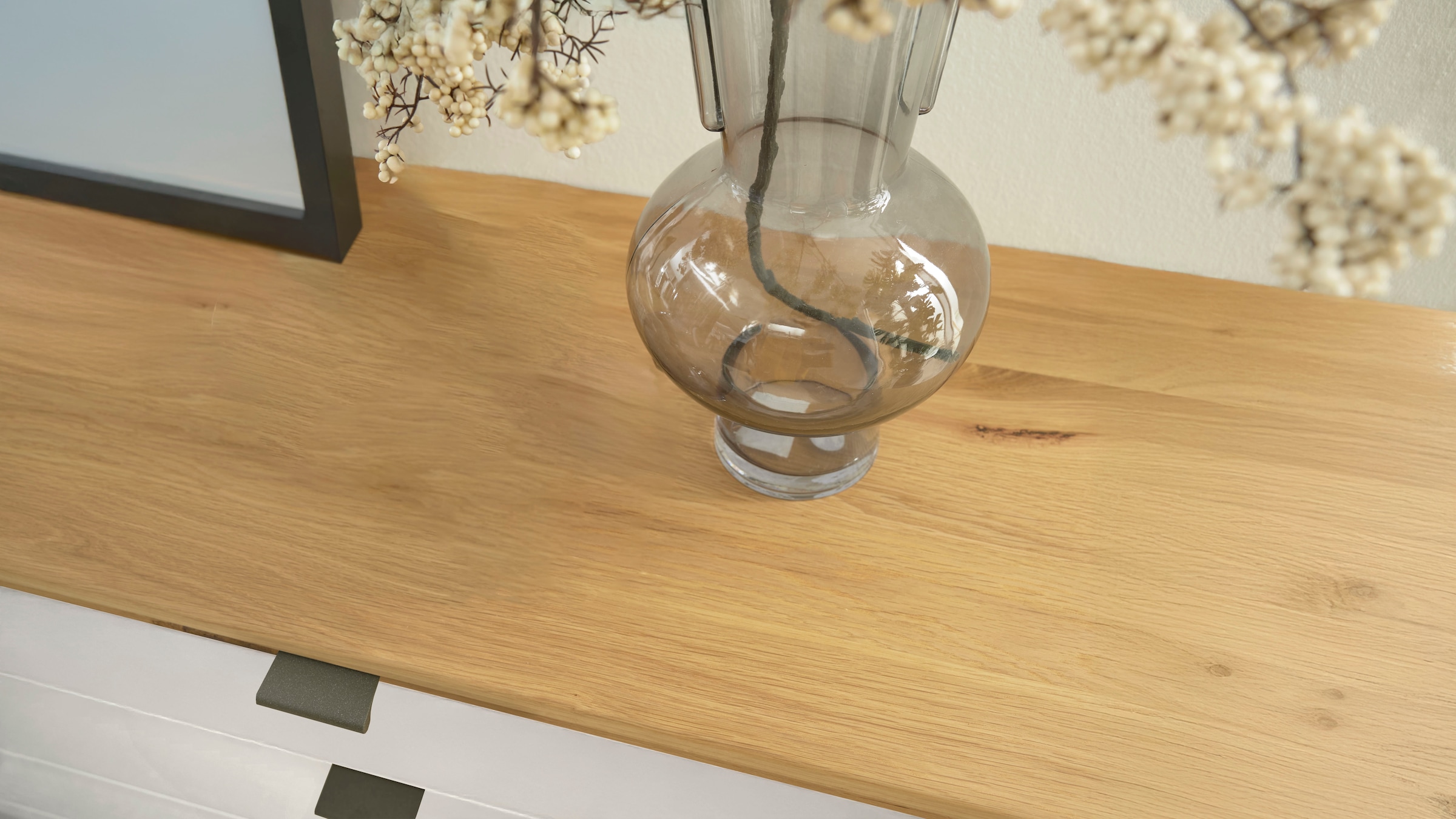 WIEMANN Commode combinée »Cardiff Sideboard, Wäscheschrank, teilmassiv Bianco-Eiche, Schubladen« Kommode 141x86x43 cm, braun, mit Dämpfung, MADE IN GERMANY,  verschiedenen Ausführungen, inklusive Einlegeböden