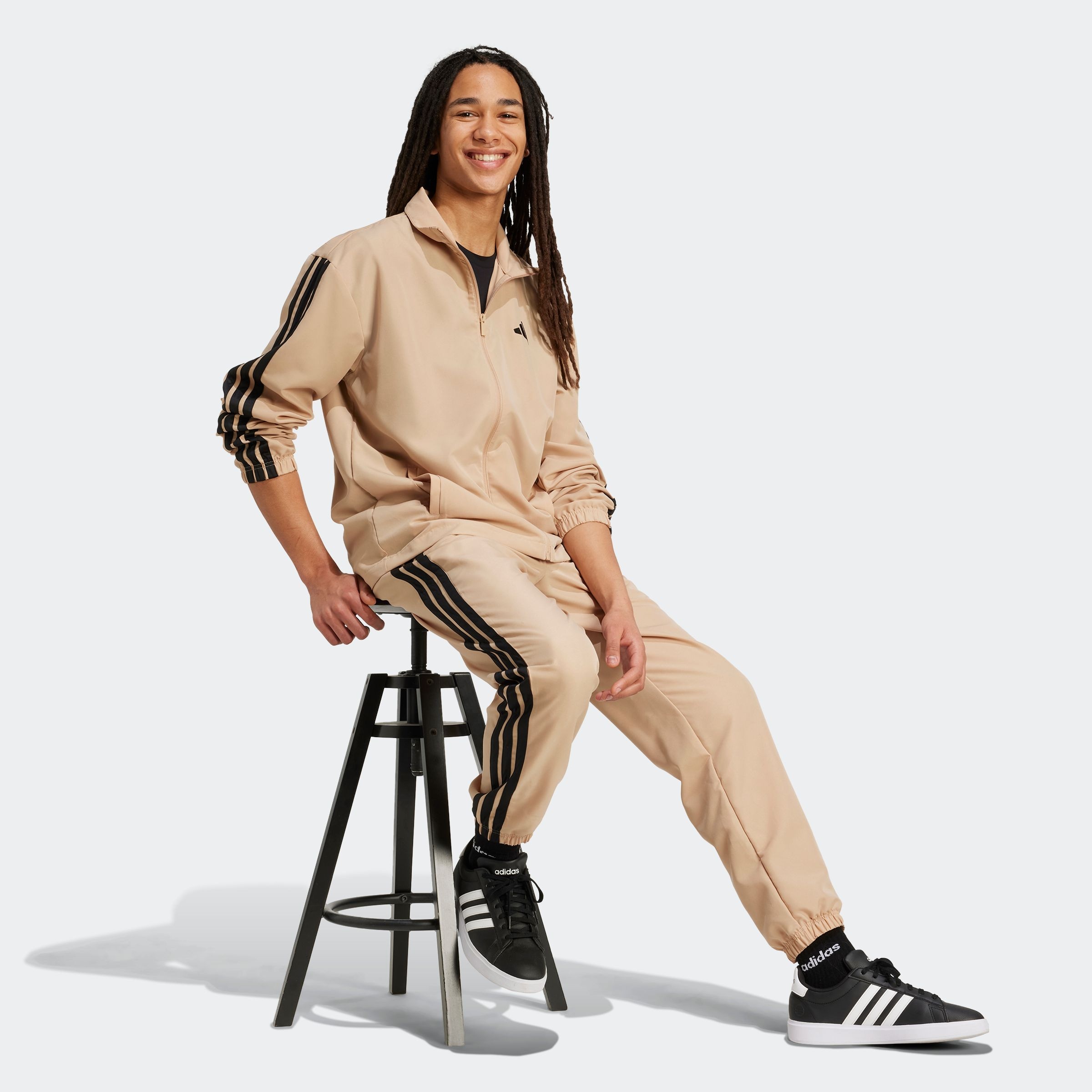 adidas Sportswear Trainingsanzug »M 3S WV TT TS«, (2 tlg.), drei Streifen Woven Tracksuit