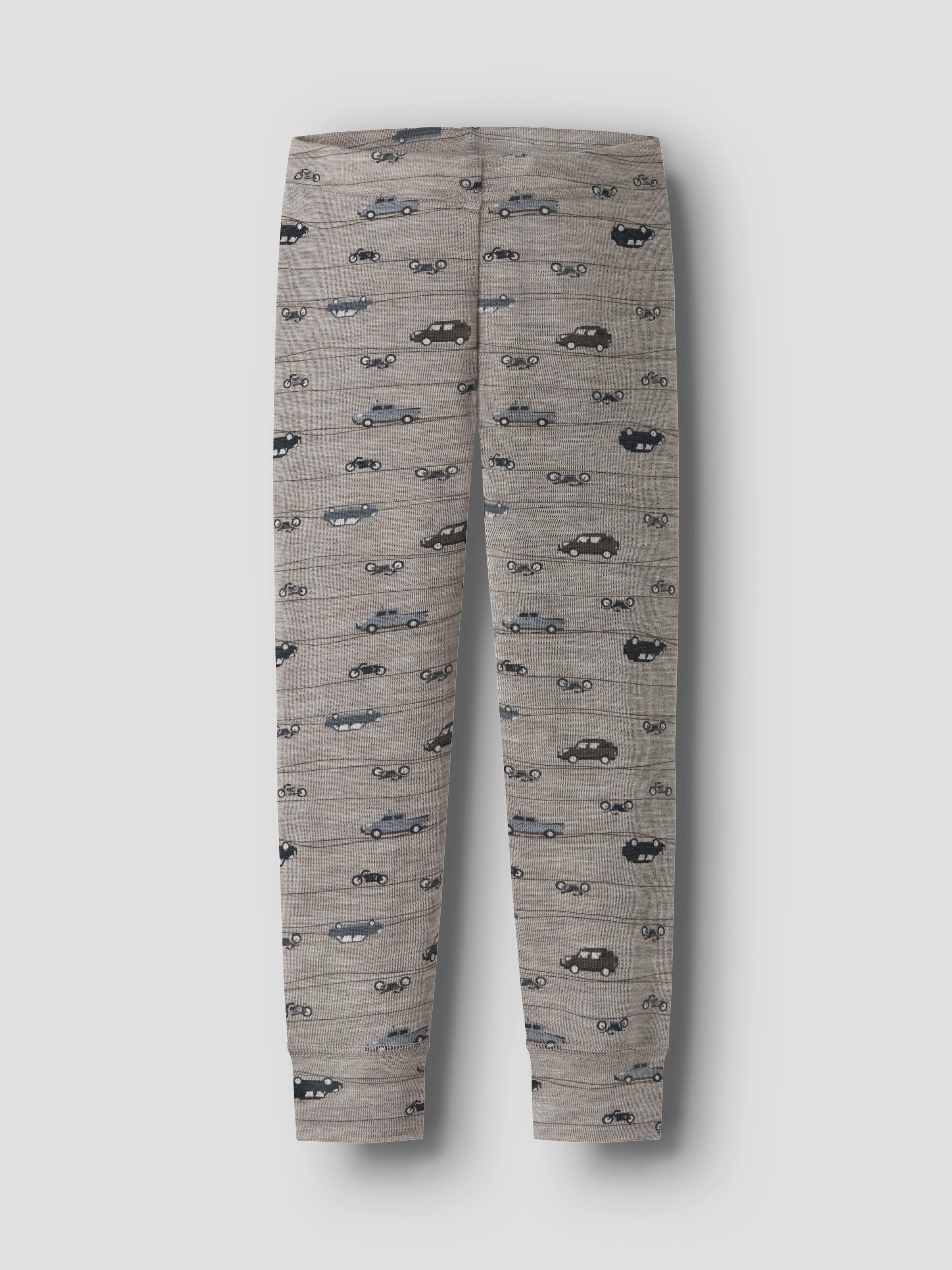Name It Leggings »NMMWANG WOOL RIB LONGJOHN AOP NOOS«  aus reiner Merinowolle, weich und wärmend