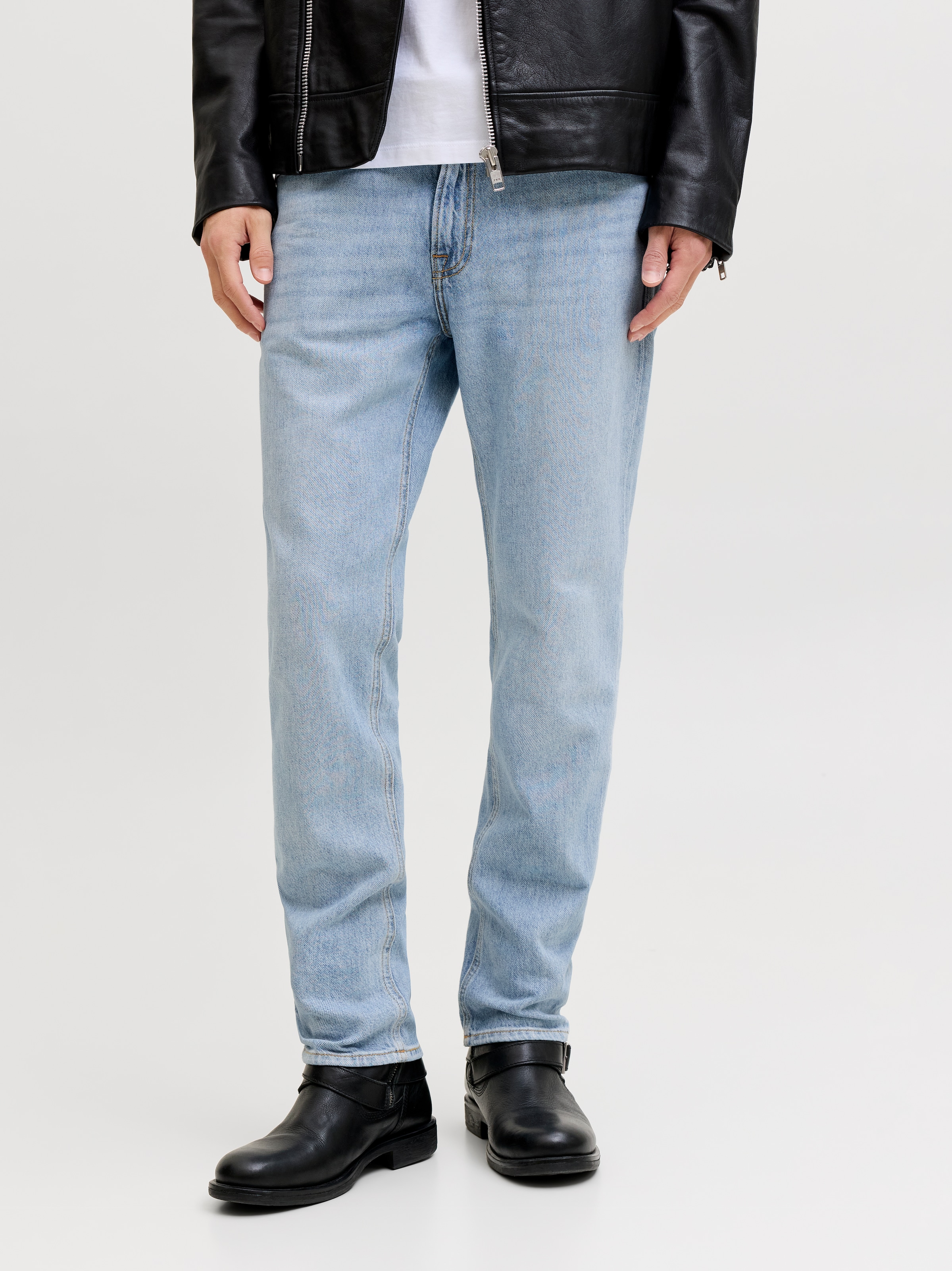 Jack & Jones »JJICLARK im Used-Look, Stretchkomfort und niedrige Leibhöhe« Baumwollmischung, regular fit