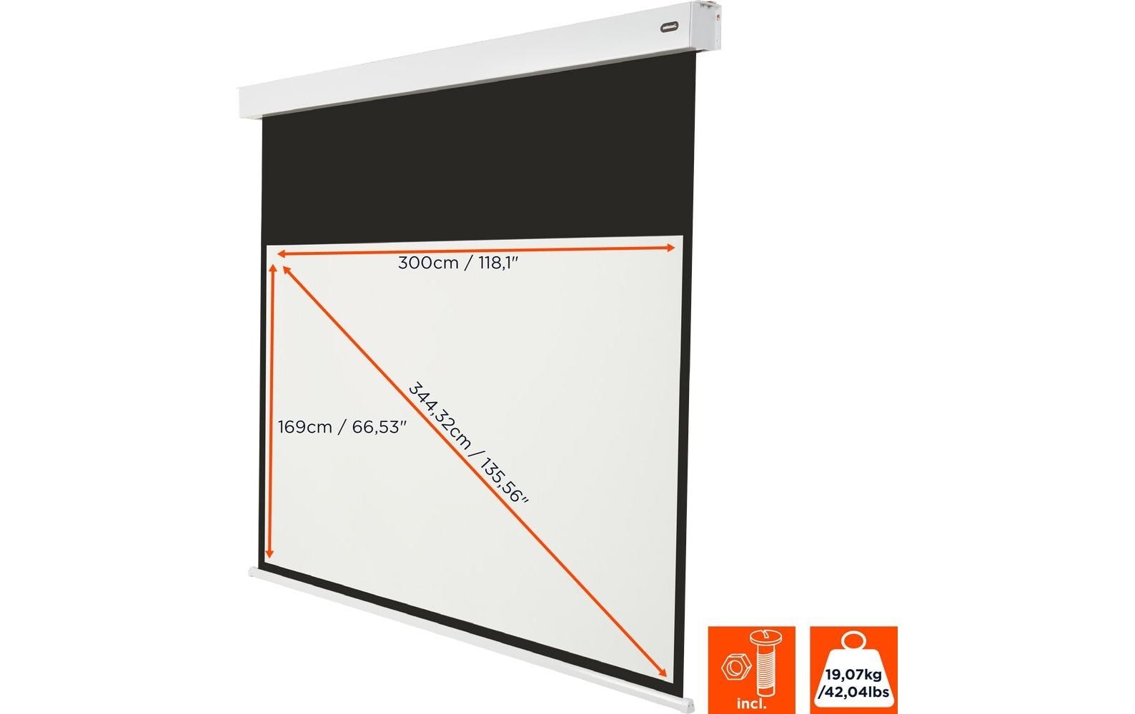 Celexon Motorleinwand »Batterie V2.0 Motor Pro Plus 300x169 cm«