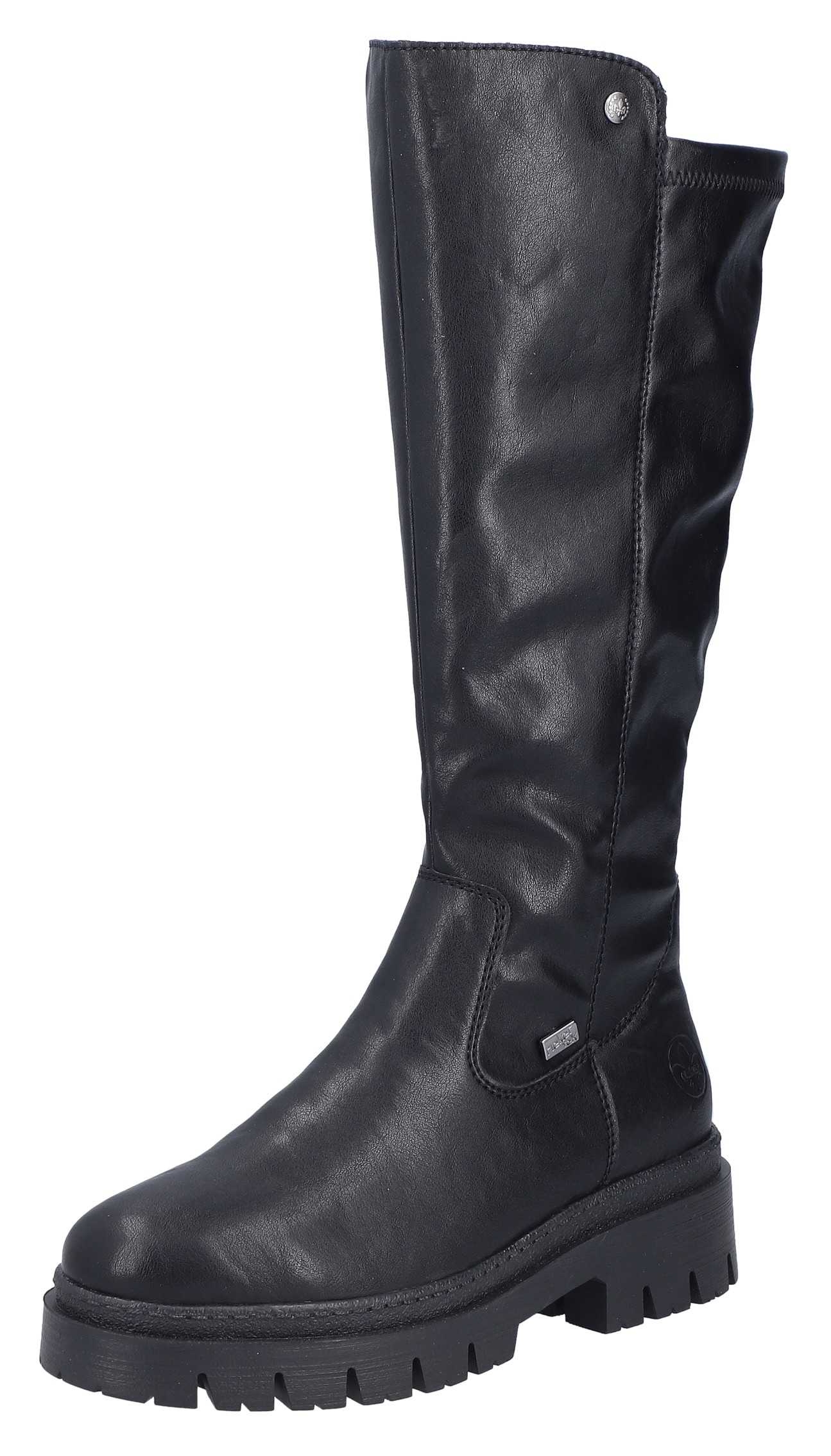 Image of Rieker Winterstiefel Langschaftstiefel, Plateaustiefel mit Stretch am Schaft, TEX-Membrane