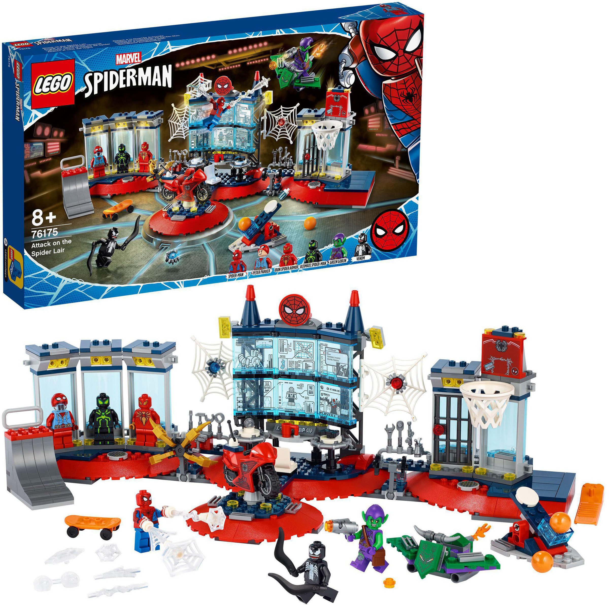 Image of LEGO® Konstruktionsspielsteine »Angriff auf Spider-Mans Versteck (76175), LEGO® Marvel Super Heroes«, (466 St.), Made in Europe bei Ackermann Versand Schweiz