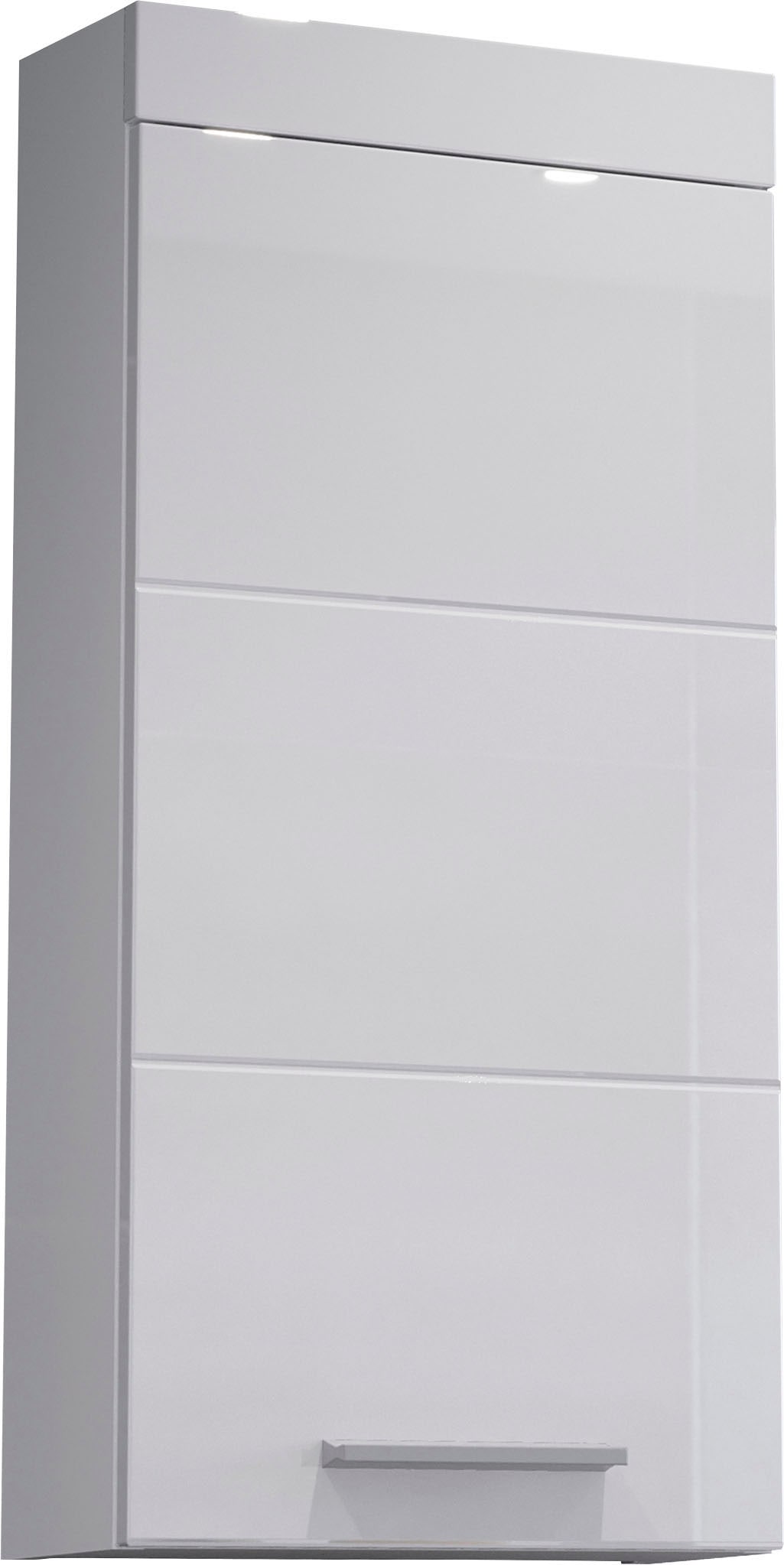welltime Hängeschrank »Dormoletto« Weisser Badschrank mit waagerechter Fräsung - Masse (B/T/H) 35/16/75 cm