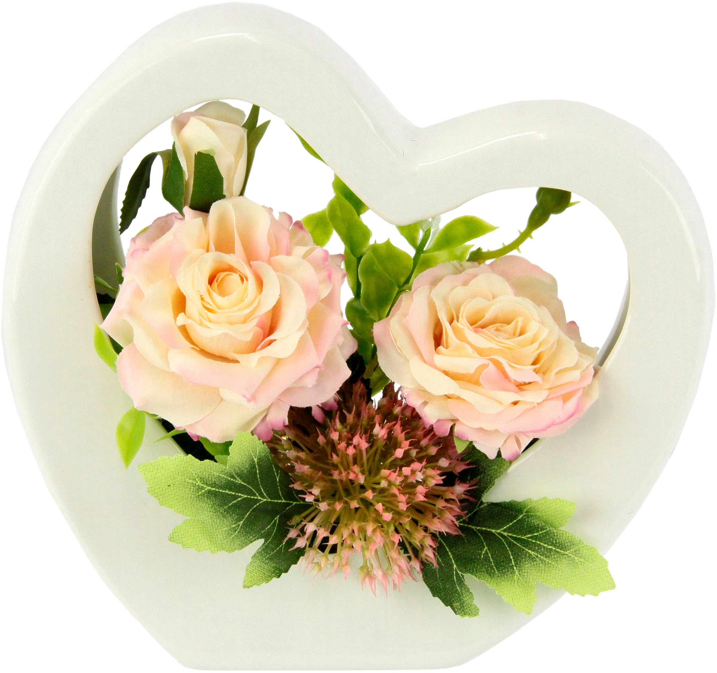 Image of I.GE.A. Kunstblume »Rosenarrangement«, (1 St.), In Keramikvase bei Ackermann Versand Schweiz