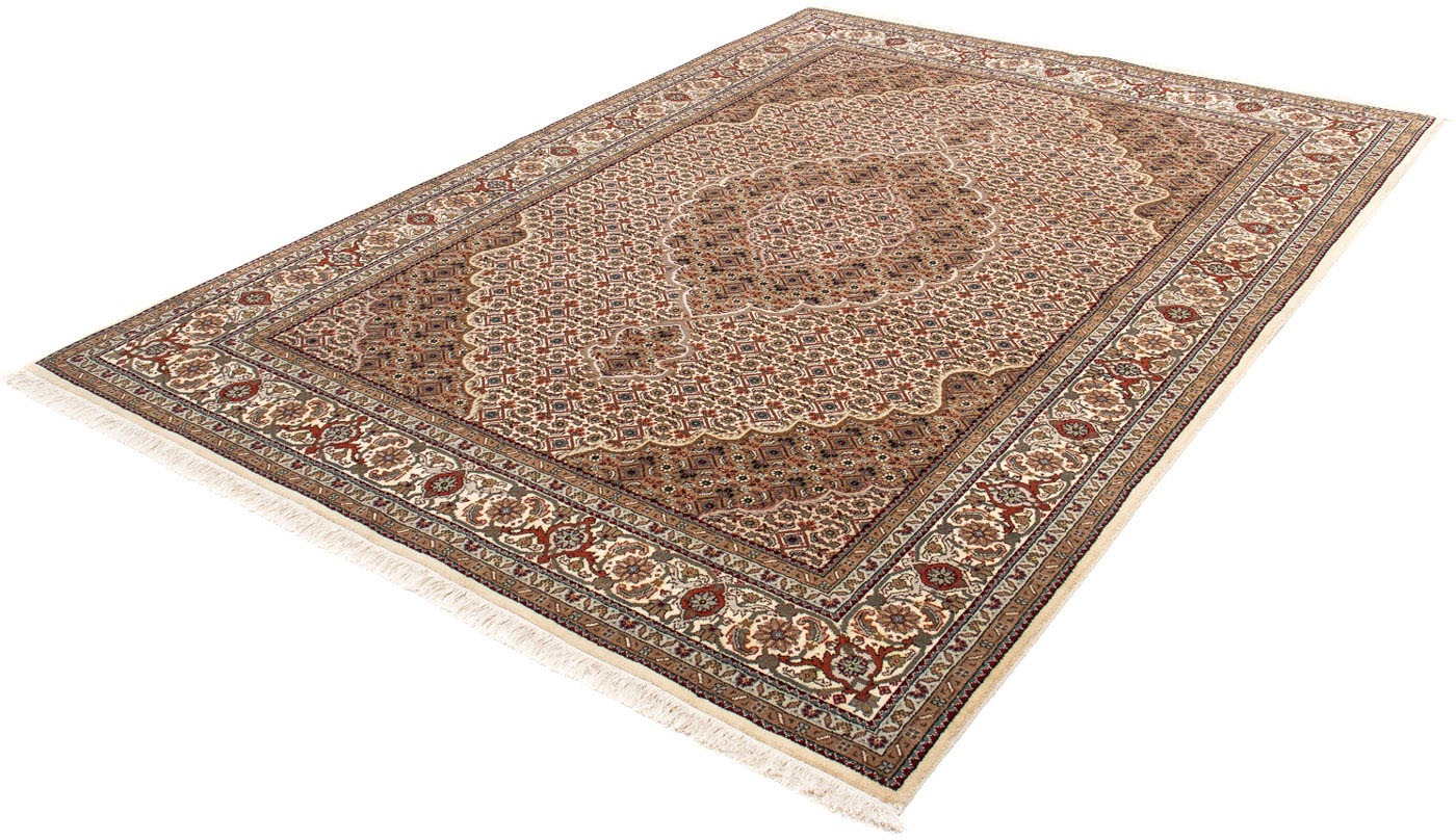 Image of morgenland Orientteppich »Perser - Täbriz - 239 x 172 cm - beige«, rechteckig, 10 mm Höhe, Wohnzimmer, Handgeknüpft, Einzelstück mit Zertifikat bei Ackermann Versand Schweiz