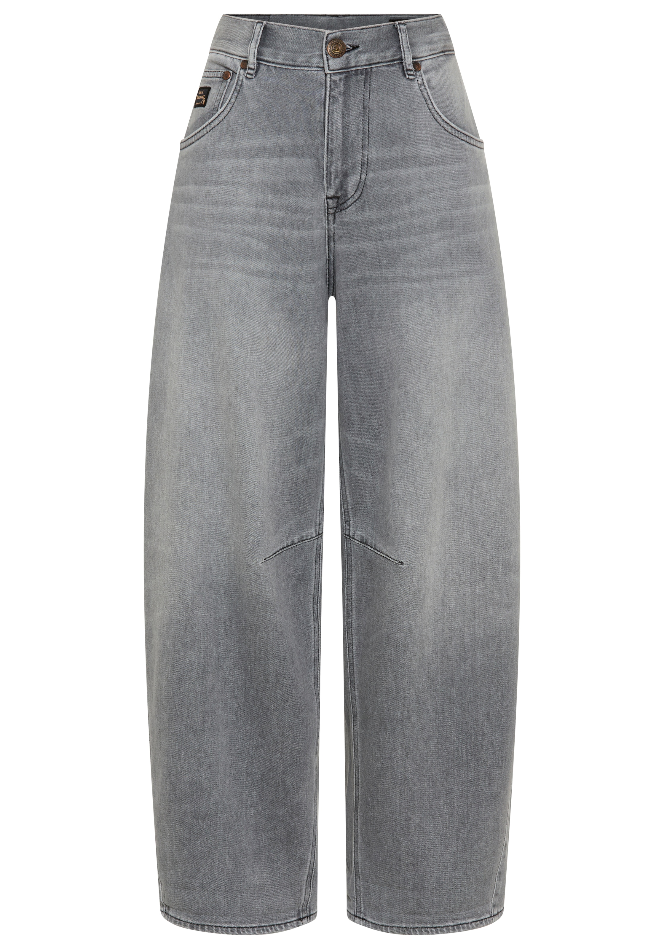 Herrlicher Jeans à 5 poches »Barrow Denim Grey Light Stretch« Barrel Fit mit hohem Bund