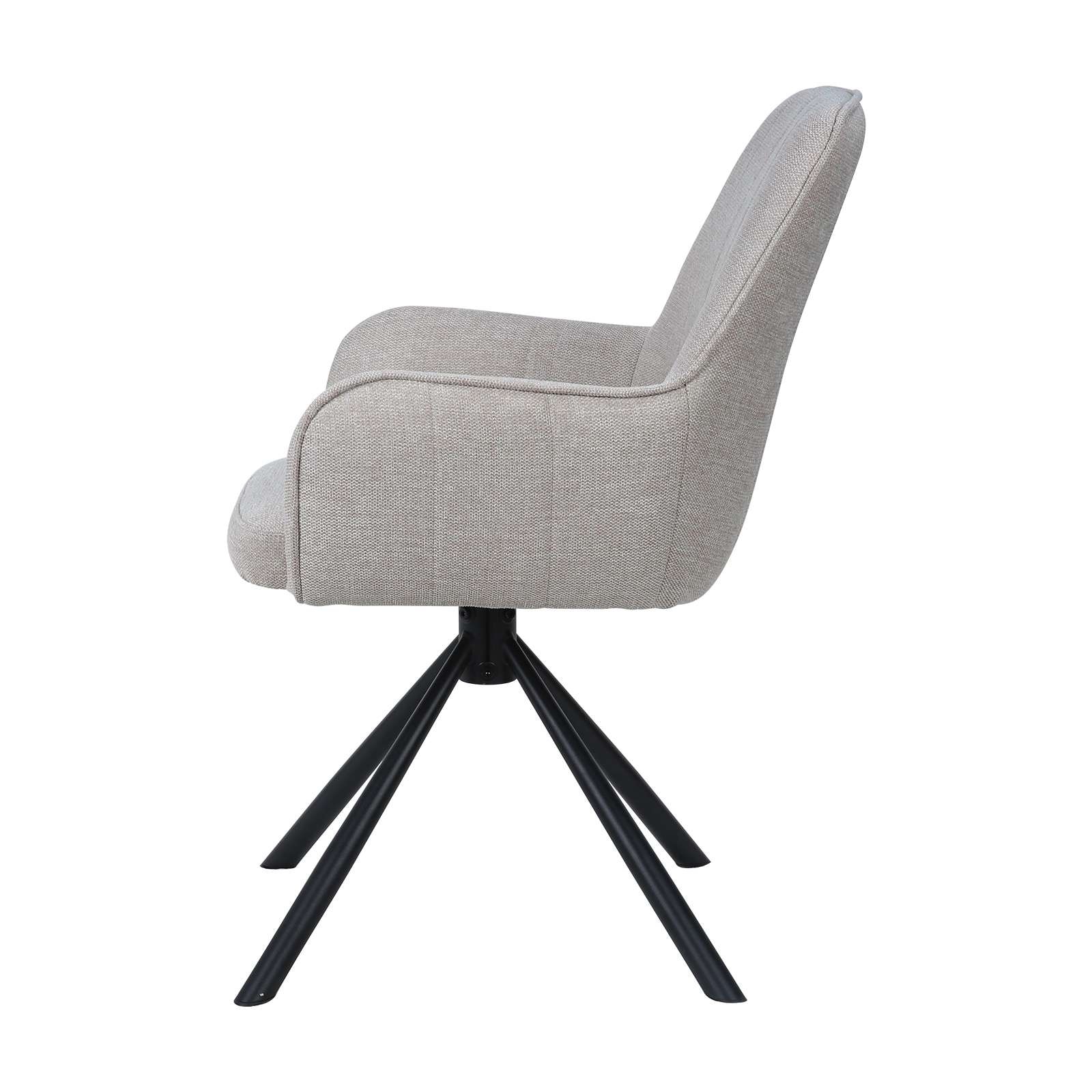 GOODproduct Chaise de salle à manger »Flaurent« () 2 cuisgepolsterte Rückenlehne, Armlehne und Sitzfläche, Sitzhöhe 50 cm