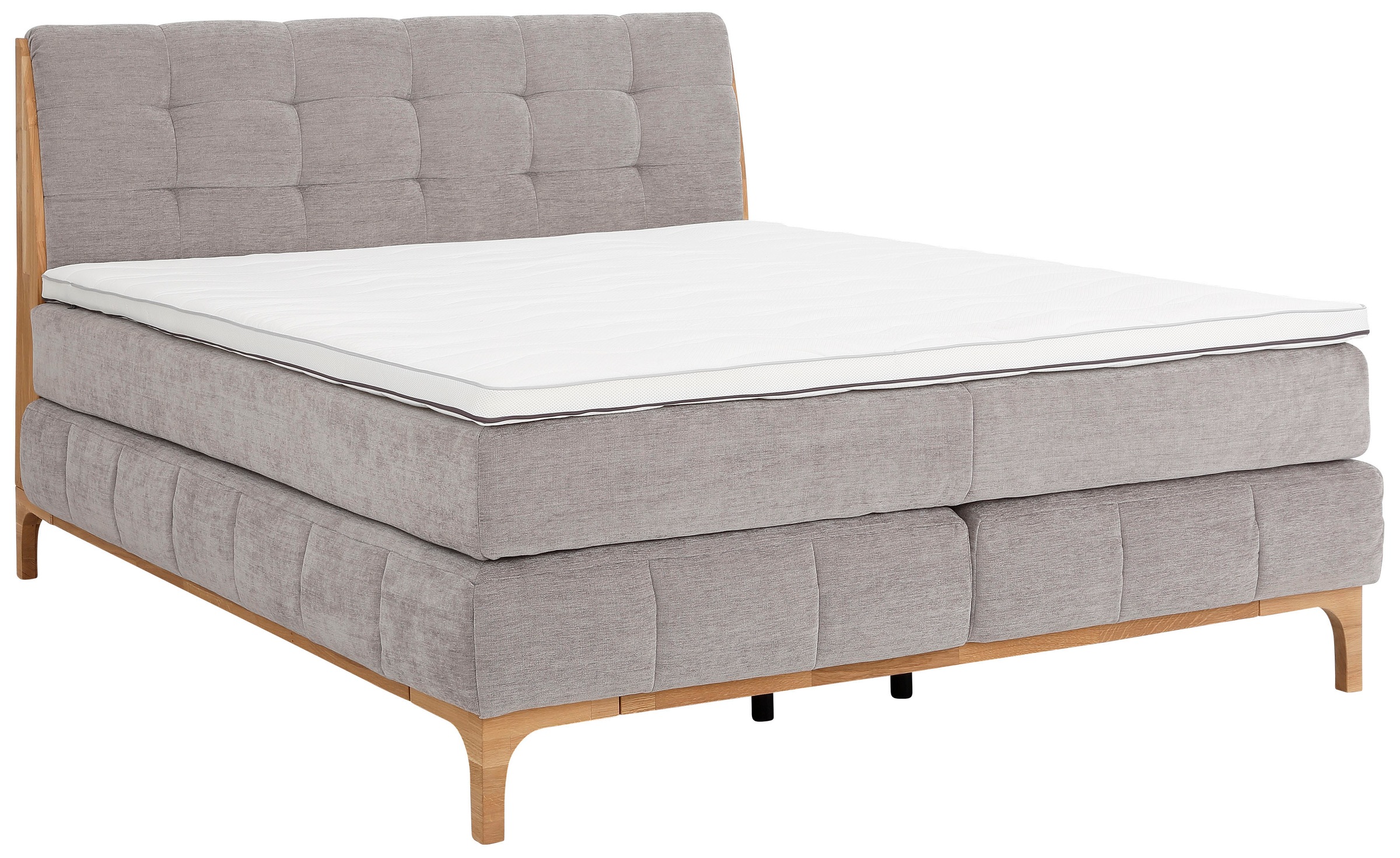 GOODproduct Boxspringbett »Jelle«, (5 St.), zertifizierte, recycelte Bezugsstoffe, verschiedene Ausführungen