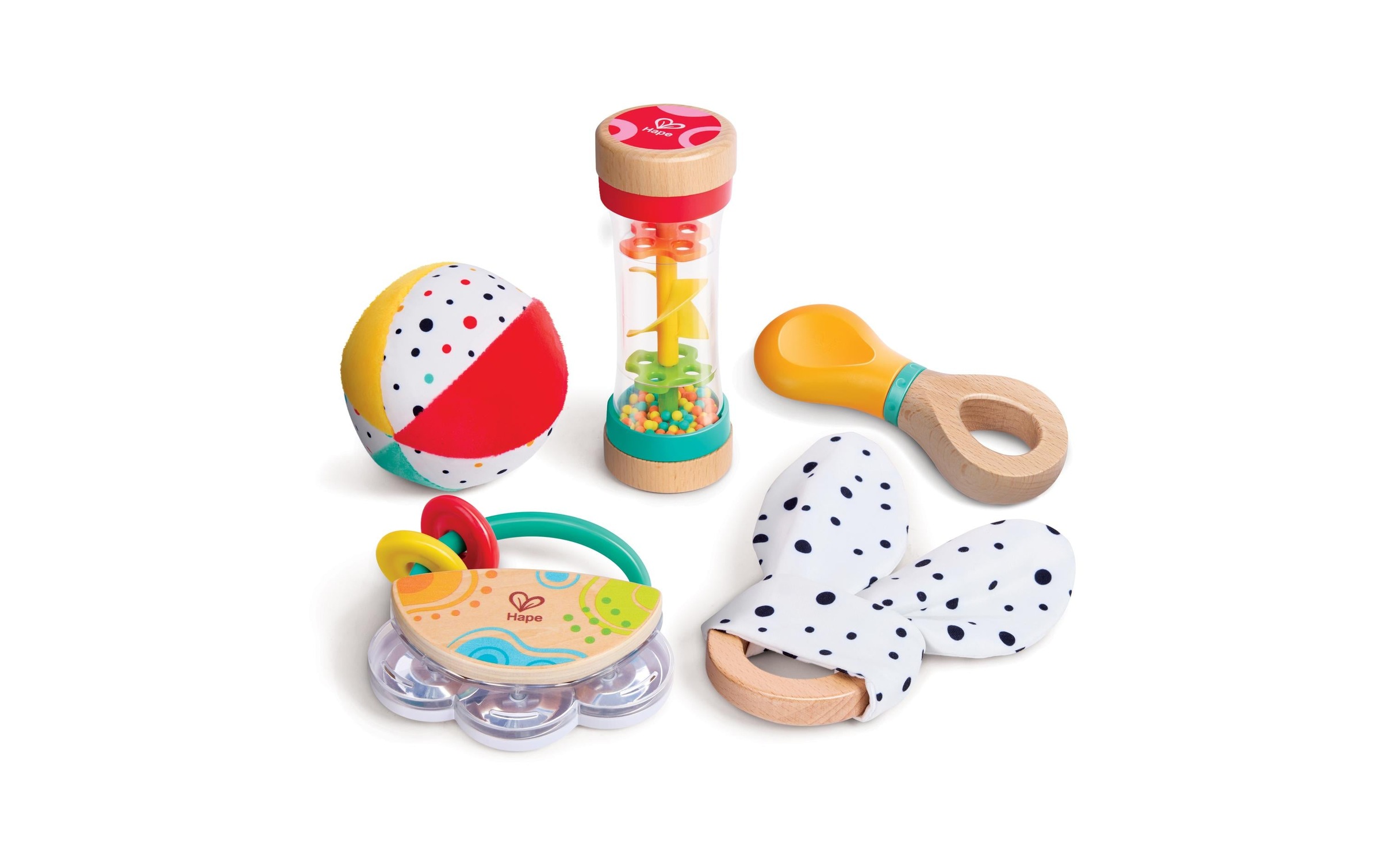 Hape Greifspielzeug »5-in-1-Baby-Sensorik-Set 5-tlg«