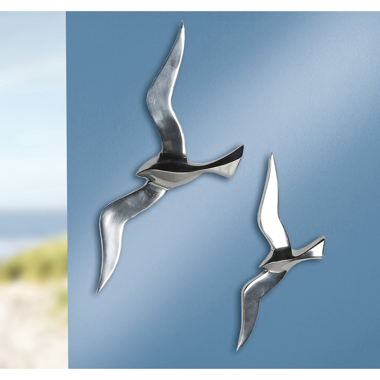 GILDE Objet de décoration murale »Wandobjekt Vogel Flying Bird«