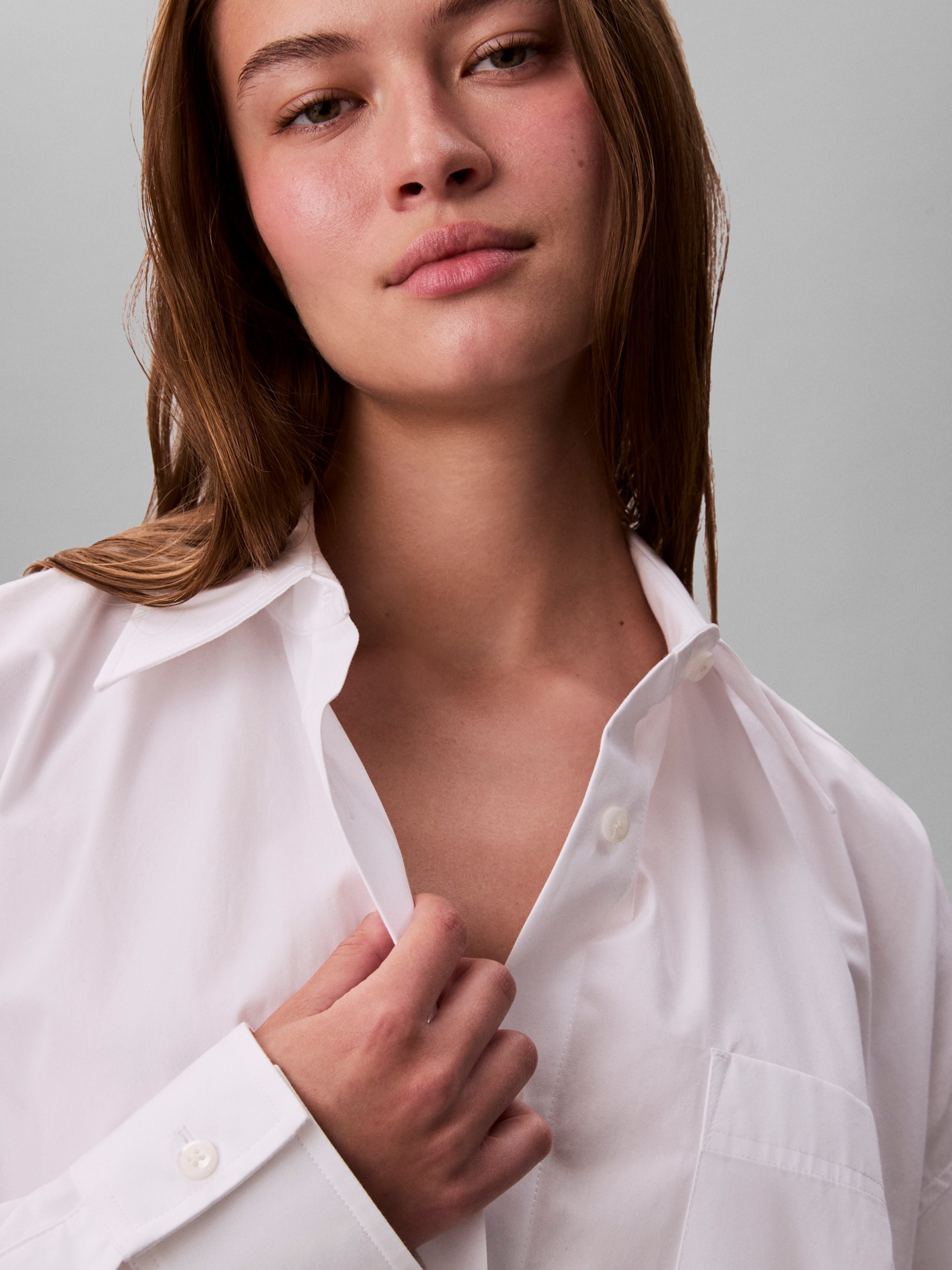 Calvin Klein Jeans Robe chemisier »Cotton Oversized Mini Shirtdress« im Oversize-Style