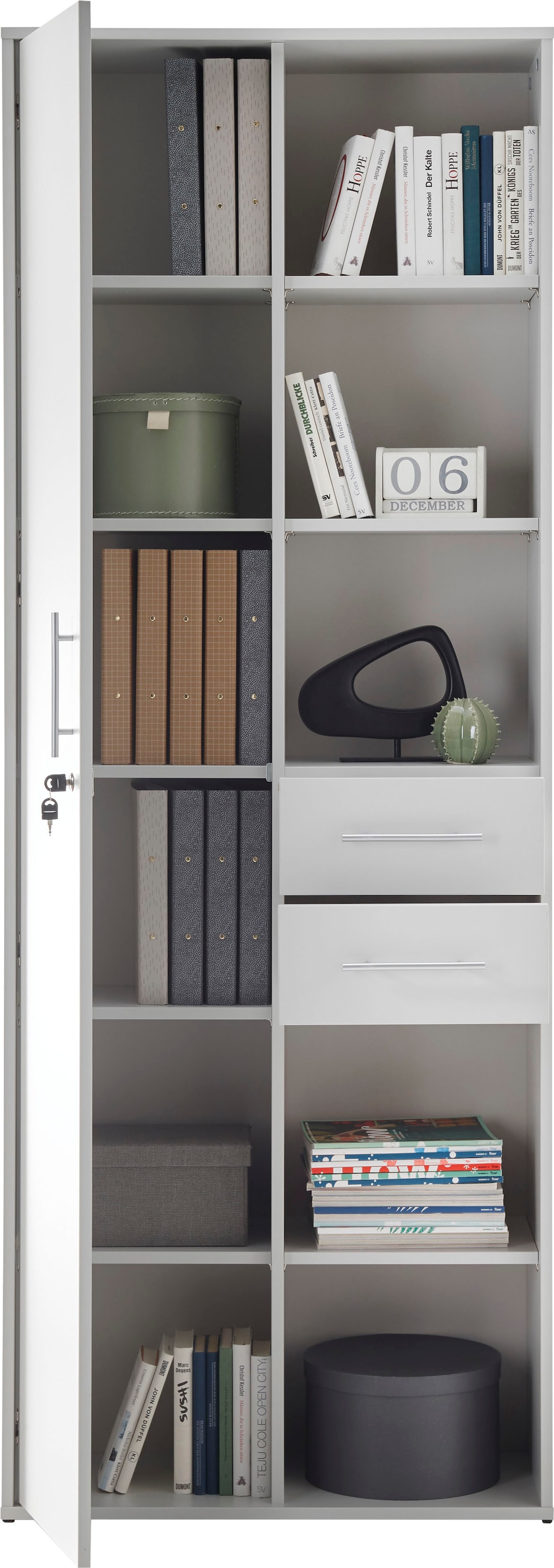 BEGA OFFICE Aktenschrank »Pronto«, Büroschrank Grau abschliessbar, Mehrzweckschrank