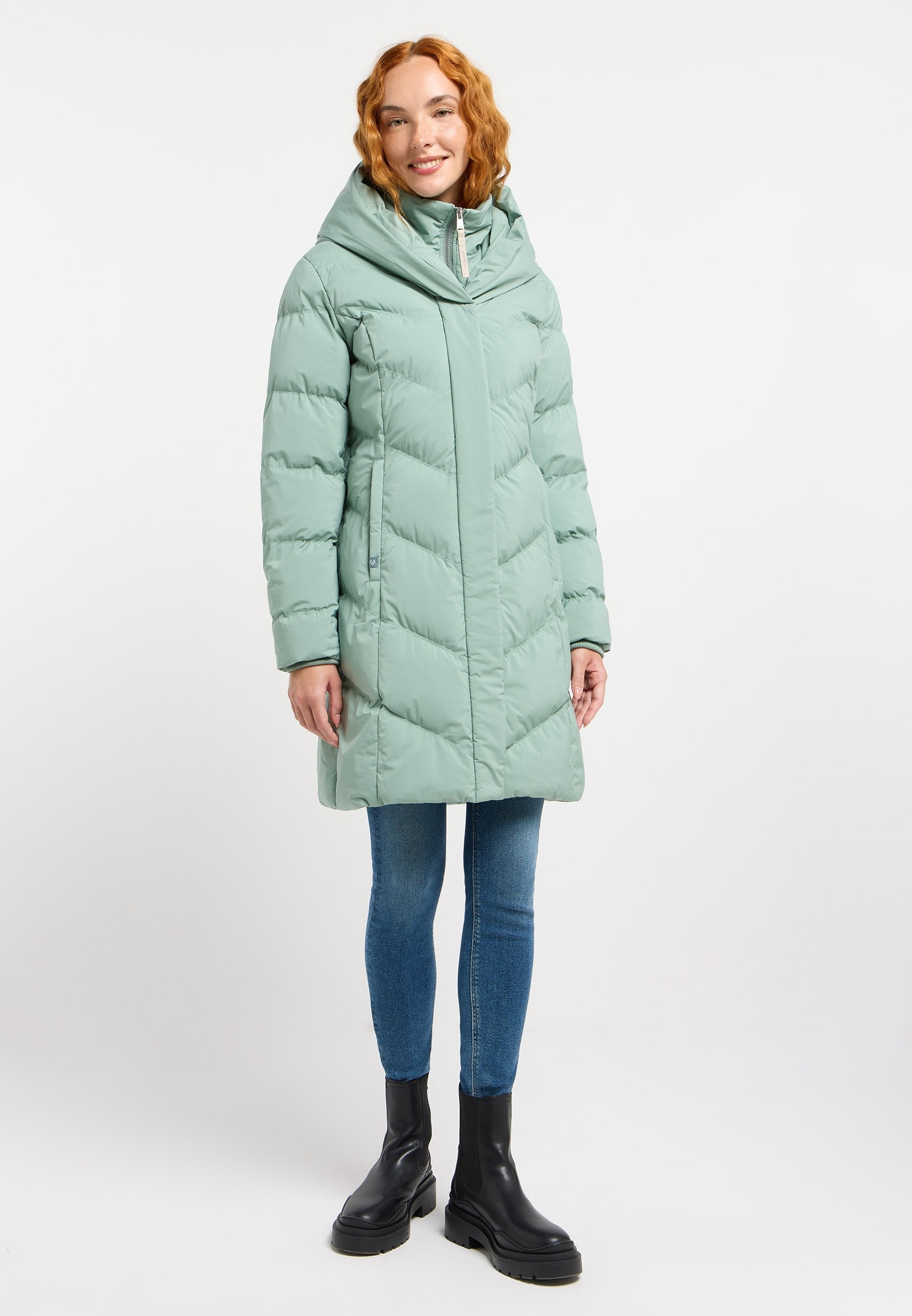 Ragwear Steppmantel »NATALKA« verdeckter Reissverschluss