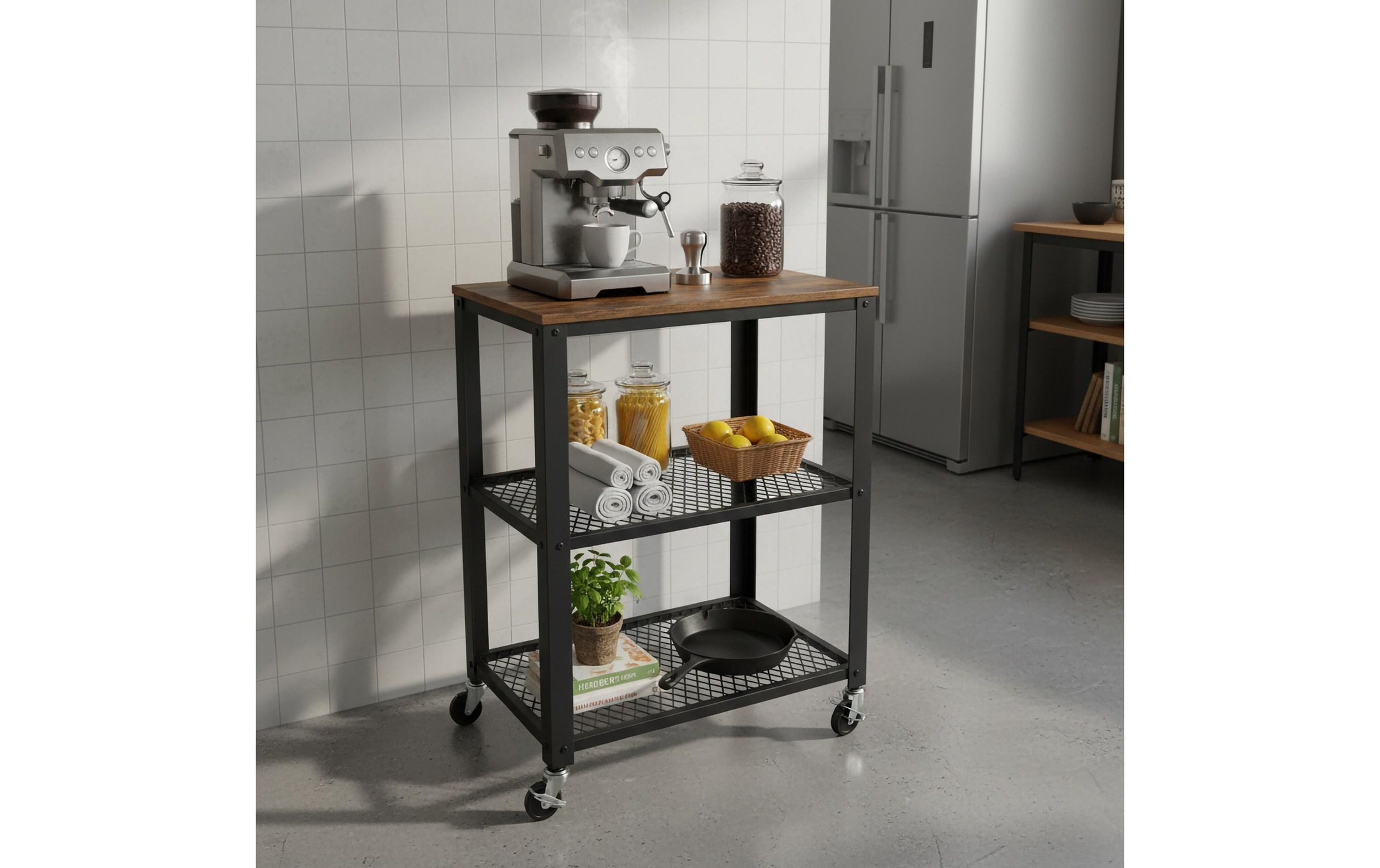 relaxdays Chariot de cuisine »77.5 x 60 cm«