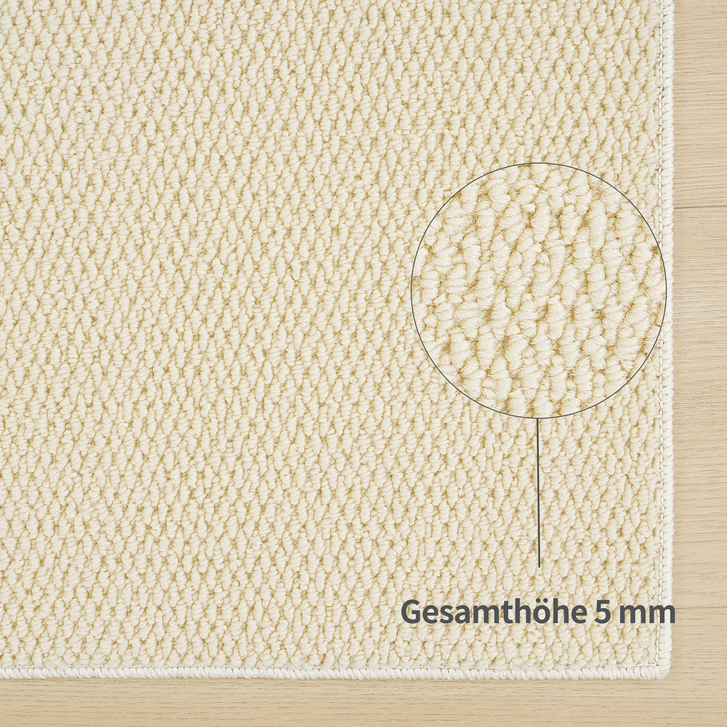 my home Teppich »Lilia«, rechteckig, 5 mm Höhe, Sisal-Optik, uni, waschbar, Wohnzimmer, Schlafzimmer, Esszimmer