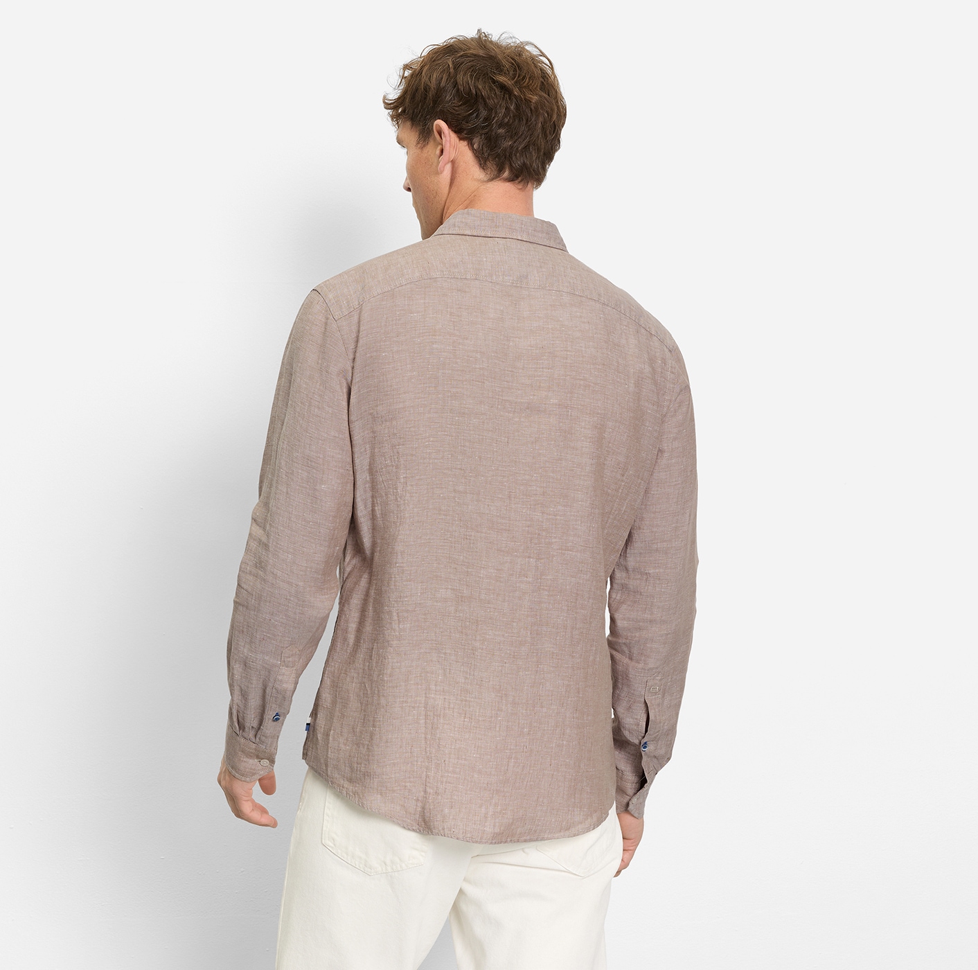 OLYMP Chemise en lin Kentkragen, casual