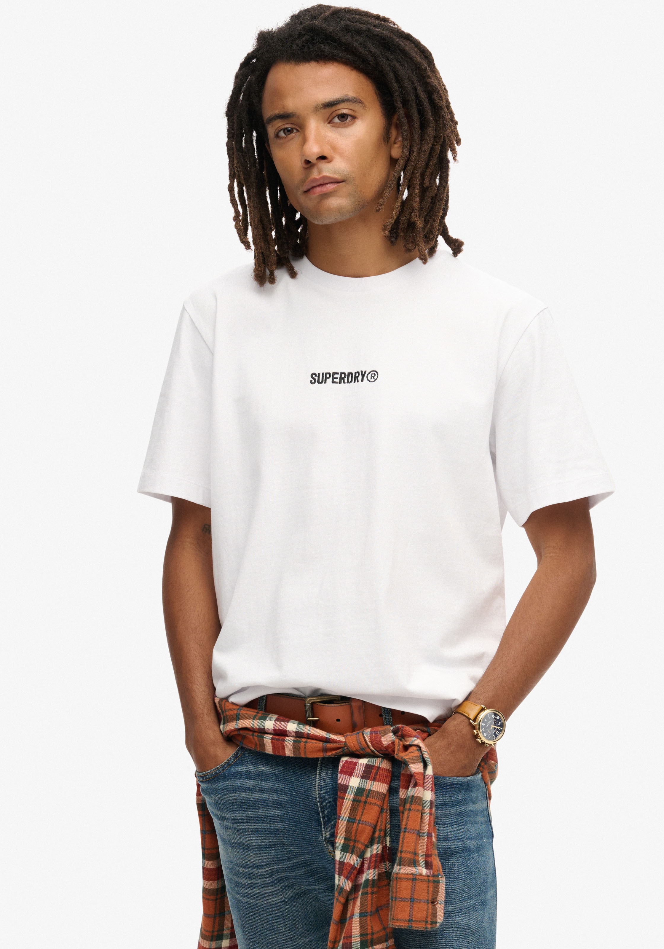 Superdry Rundhalsshirt »MICRO LOGO GRAPHIC LOOSE TEE«