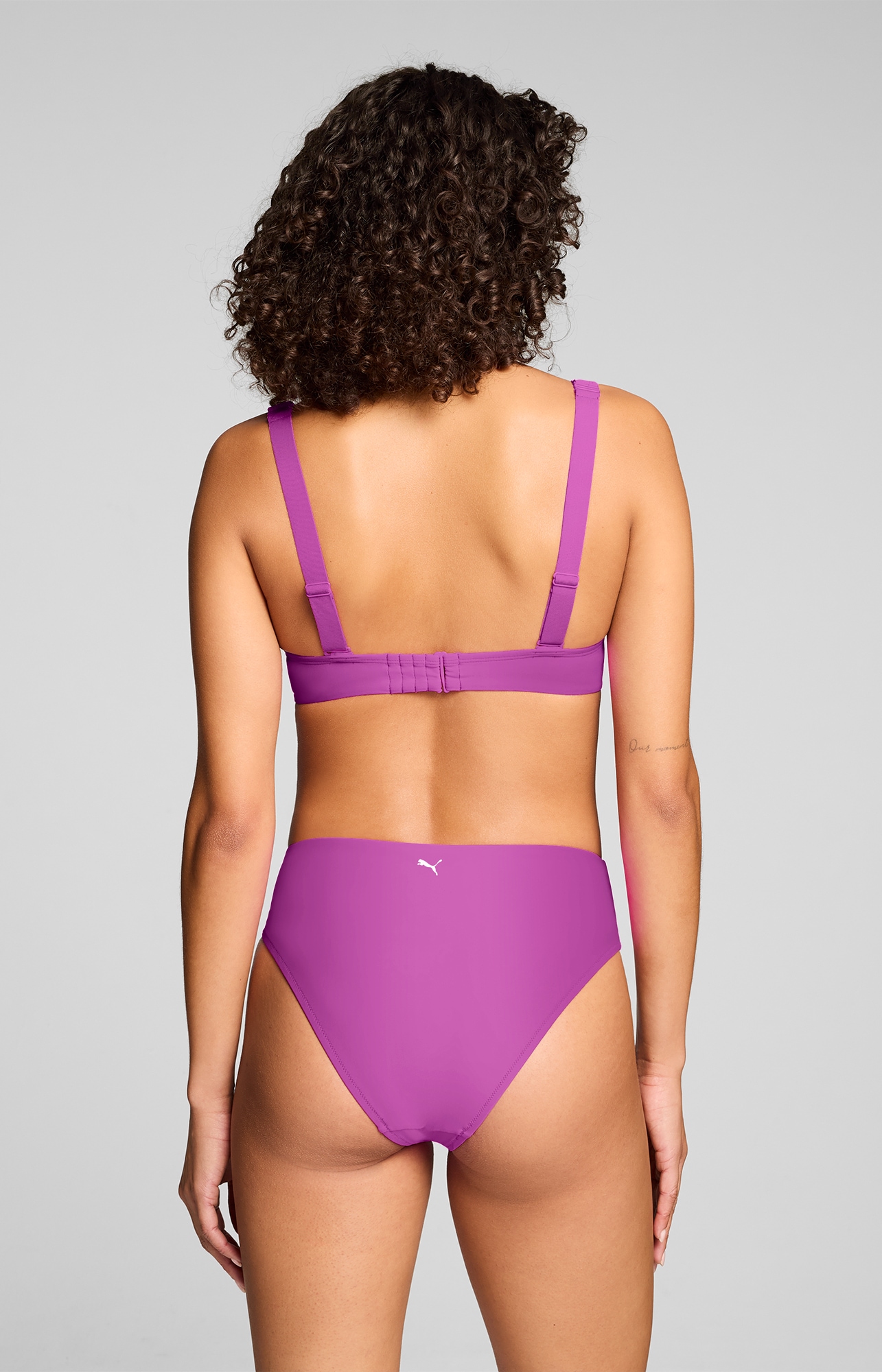 PUMA Pantalon de bikini taille haute »PUMA SWIM WOMEN HIGH WAIST BRIEFS« avec découpe haute à la jambe, élastique