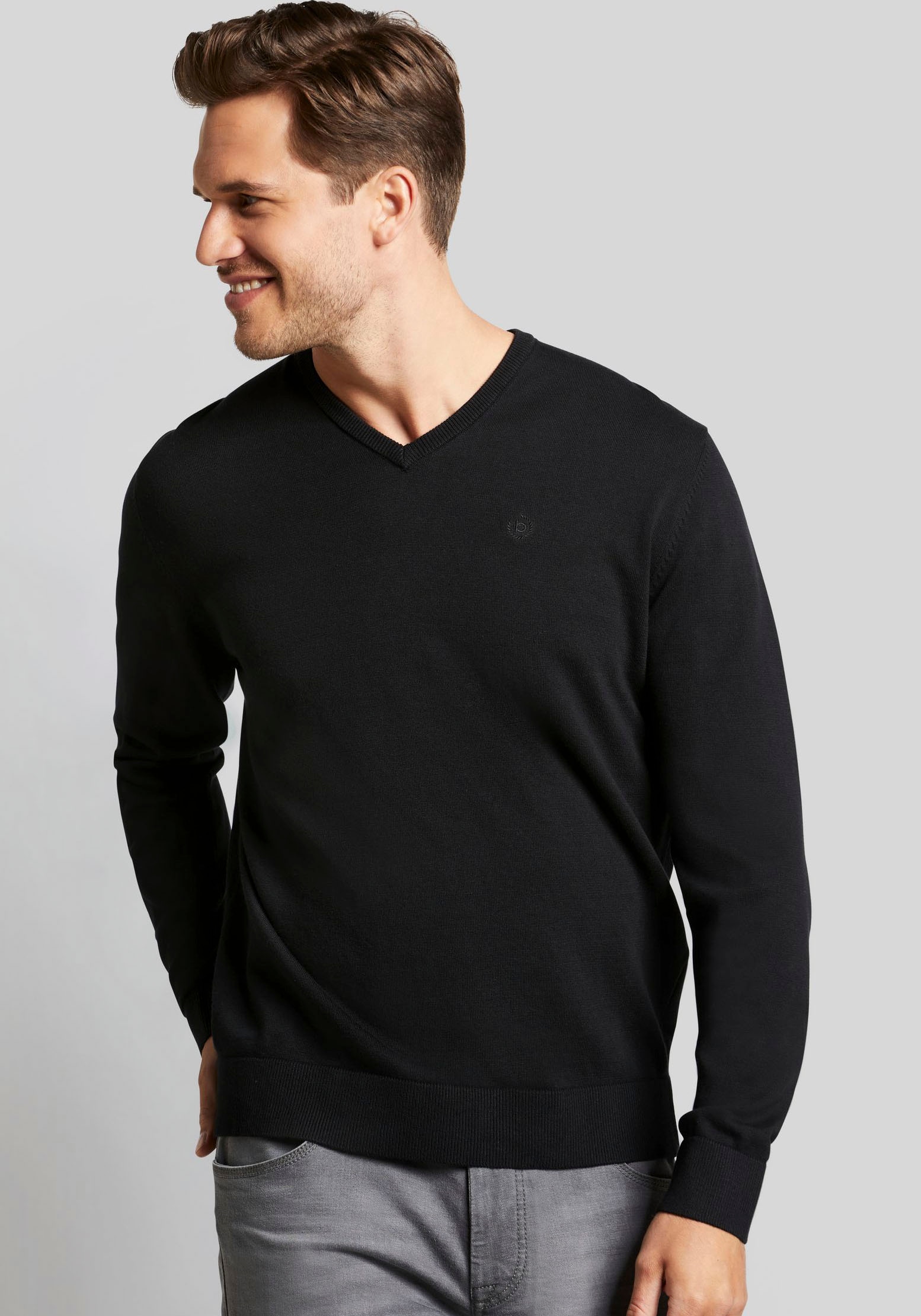 V-Ausschnitt-Pullover ohne kaufen ➤ Mindestbestellwert