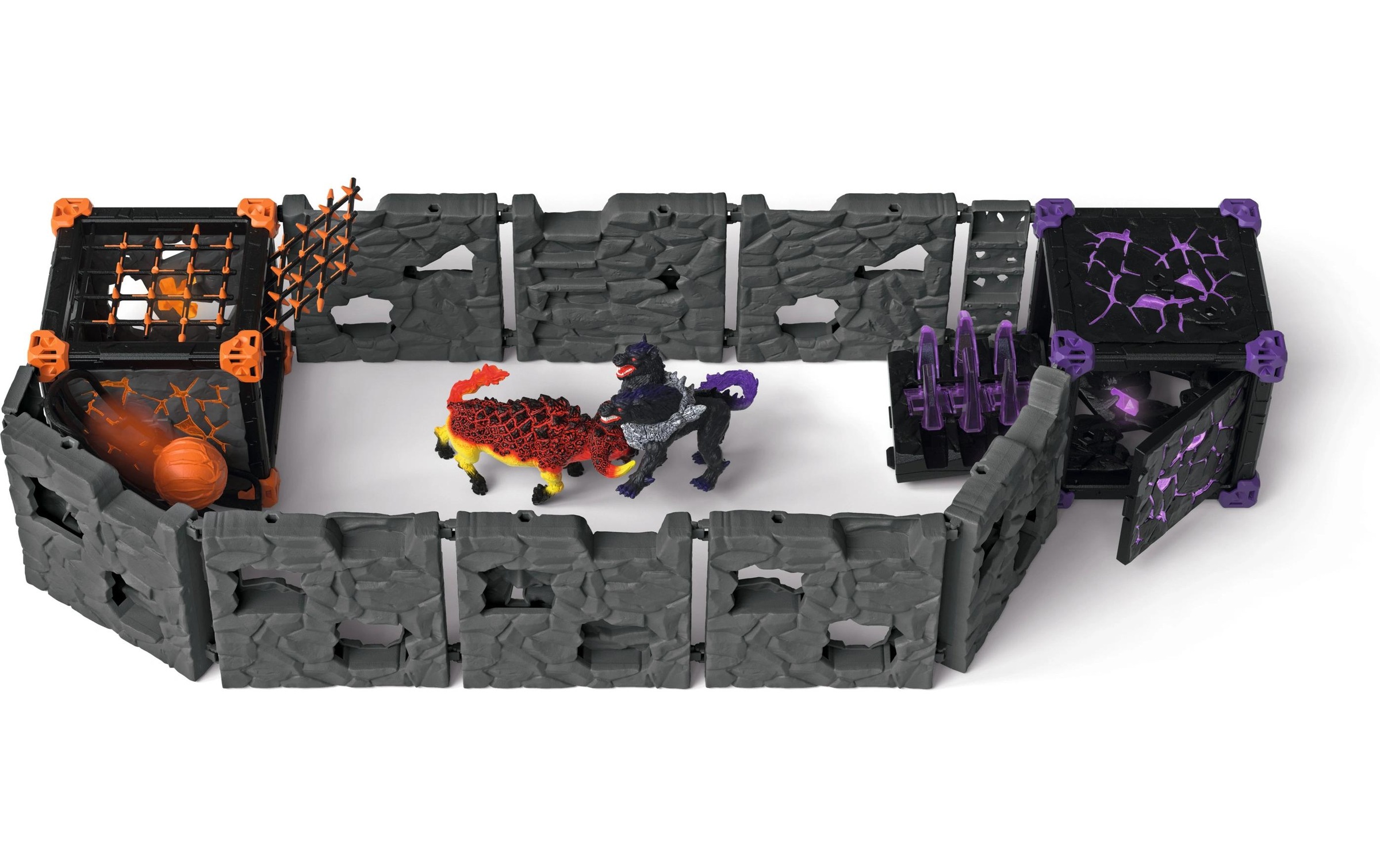 Schleich® Spielwelt »BattleCave Arena: Lava vs. Schatten«, (61 tlg.)