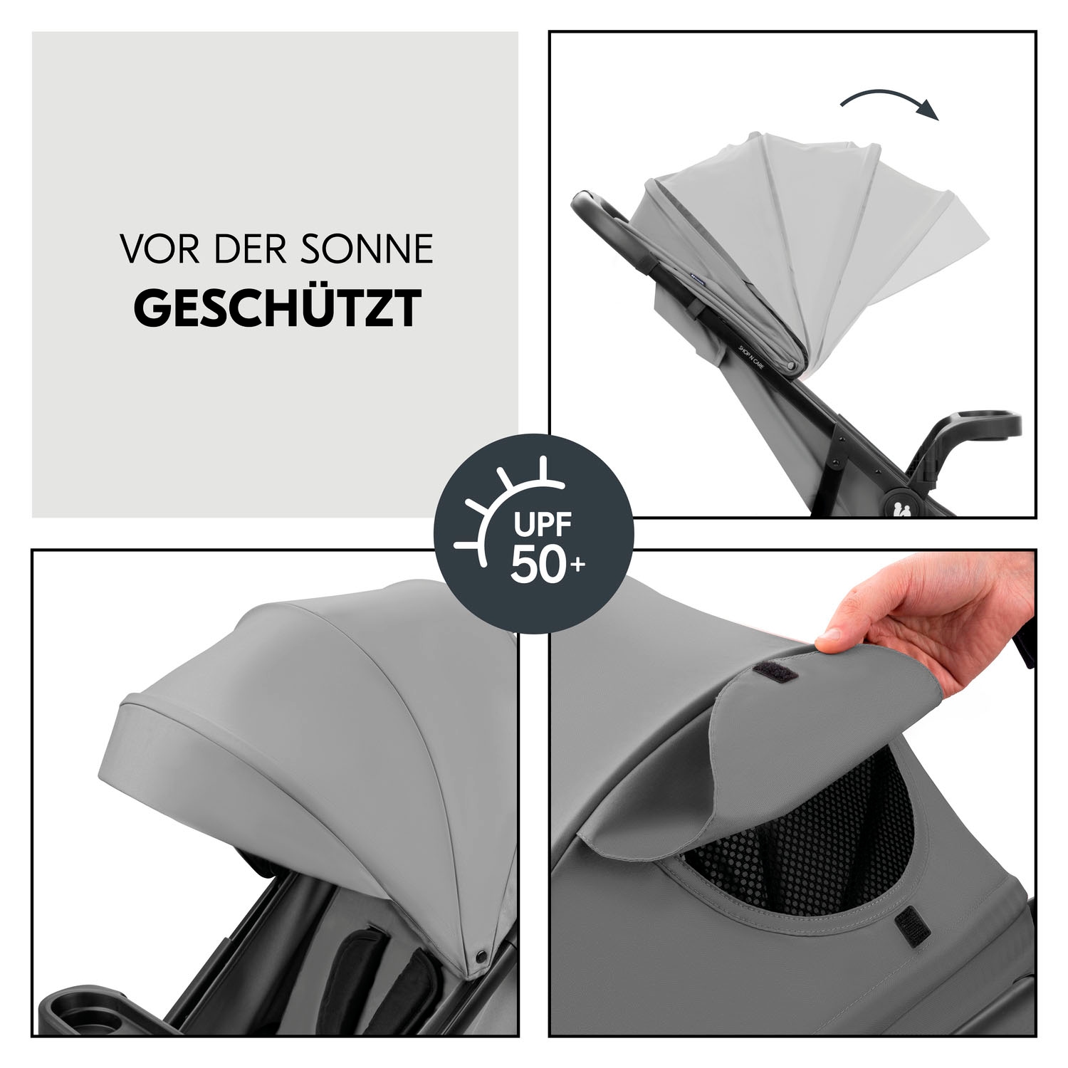 Hauck Kinder-Buggy »Shop N Care Trio Set« inkl. Babyschale, Babywanne und Adapter