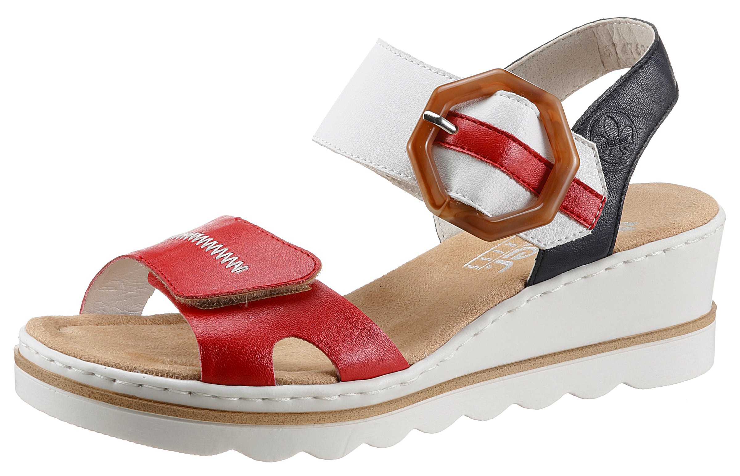 Image of Rieker Keilsandalette, mit auffälliger Schmuckspange bei Ackermann Versand Schweiz