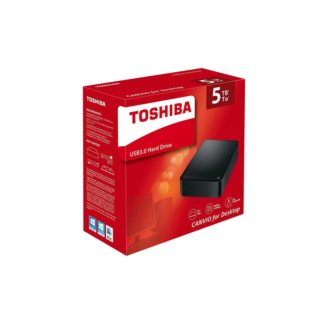 Toshiba externe HDD-Festplatte »Canvio Desktop 5 TB«