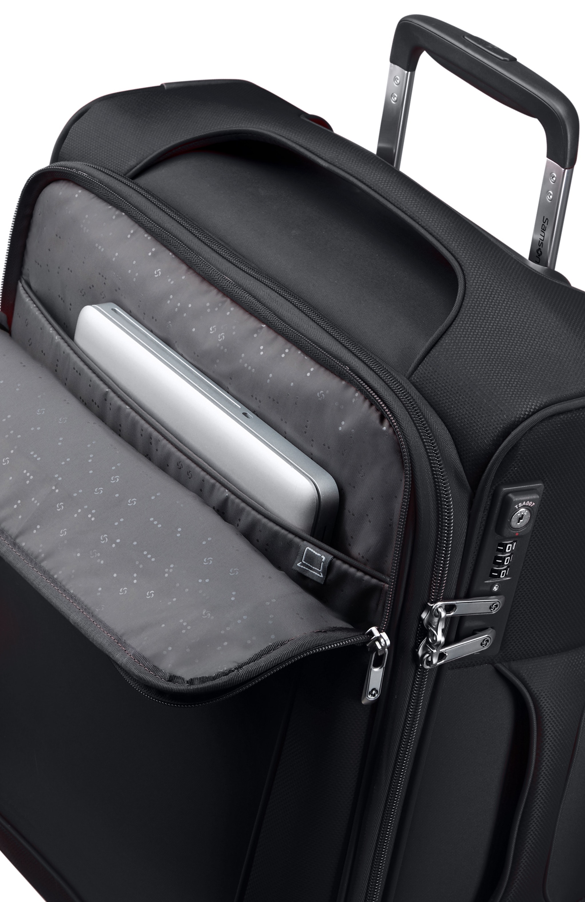 Samsonite Weichgepäck-Trolley »D'LITE, verschiedene Grössen und Farben«, 2 Rollen, Reisekoffer Weichschalenkoffer TSA-Zahlenschloss im klassischen Design