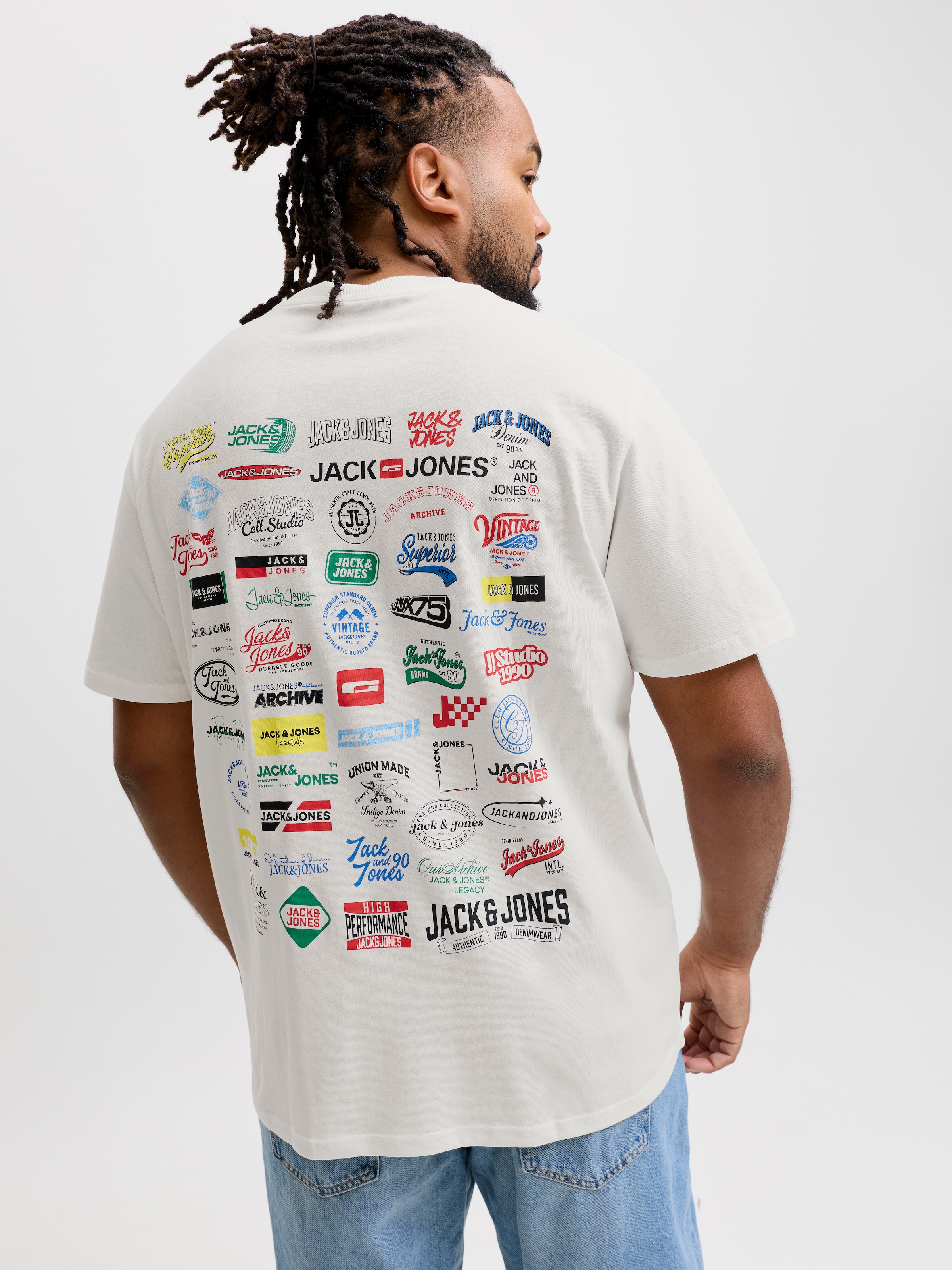 Jack & Jones PlusSize T-Shirt »JJLEGACY TEE SS CREW NECK PLS« Baumwolle, locker geschnitten