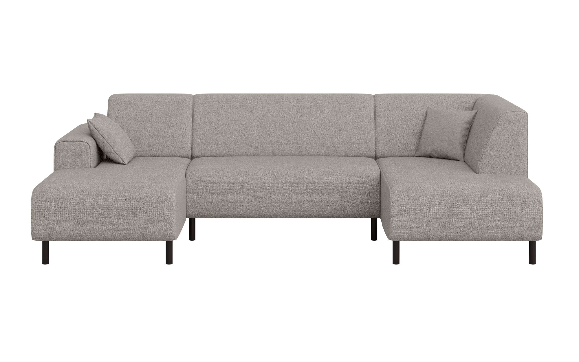 Home affaire Wohnlandschaft »ARROS U-Form mit Wellenunterfederung, Masse B/T/H: 300/163/81 cm«, incl. Zierkissen, mit Recamiere links/rechts bestellbar, auch in Cord