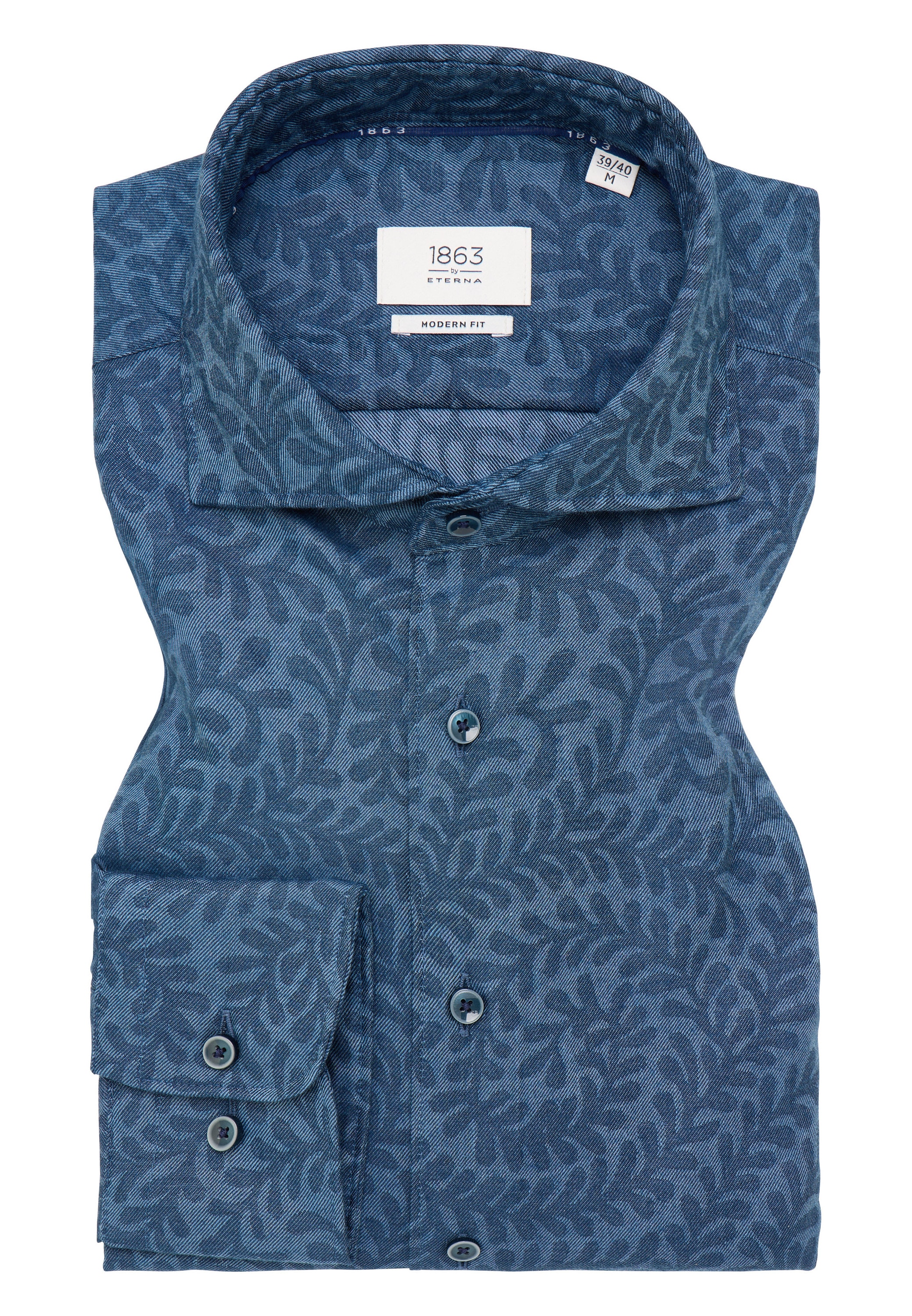 Eterna Langarmhemd »MODERN FIT« EASY IRON (bügelleicht)