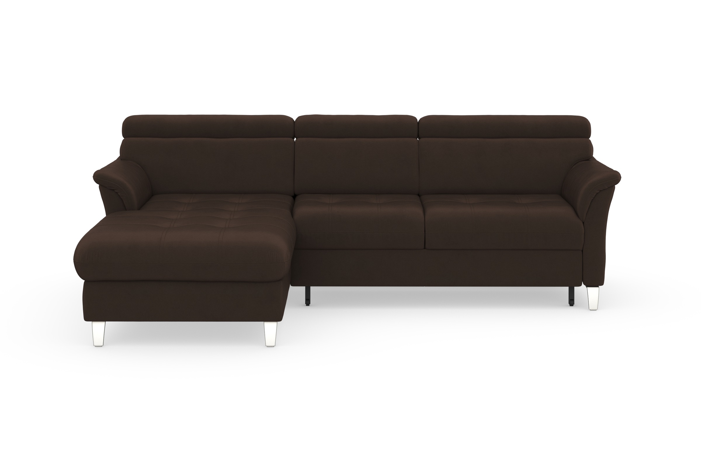 sit&more Ecksofa »Marano L-Form«, inklusive Kopfteilverstellung, wahlweise mit Bettfunktion, Bettkasten