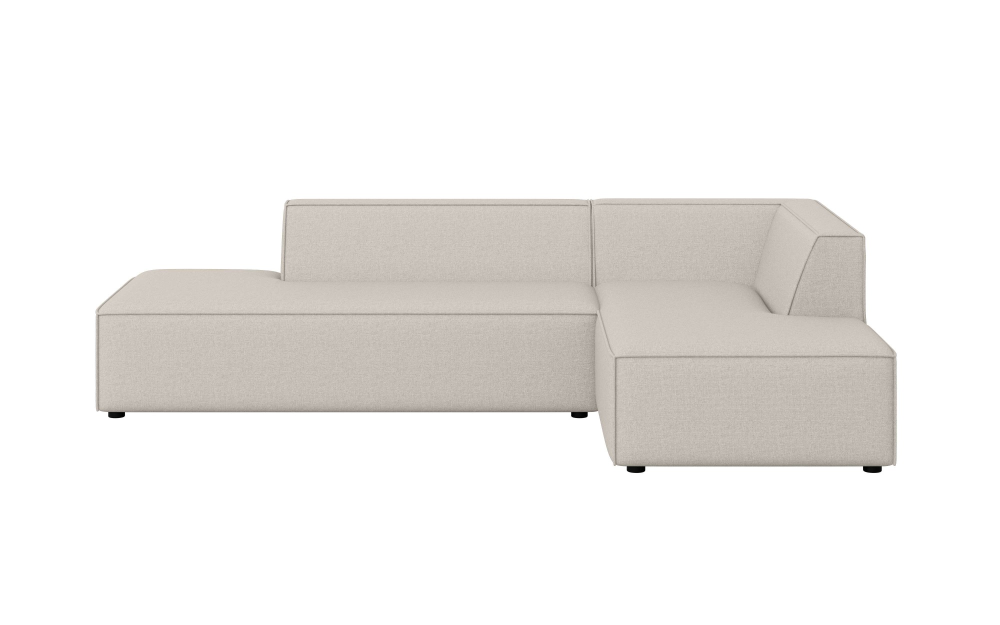 INOSIGN Ecksofa »Ecksofa Cavan mit Ottomane links oder rechts bestellbar«, L-Form mit Wellenunterfederung, Masse B/T/H: 270/180/72 cm