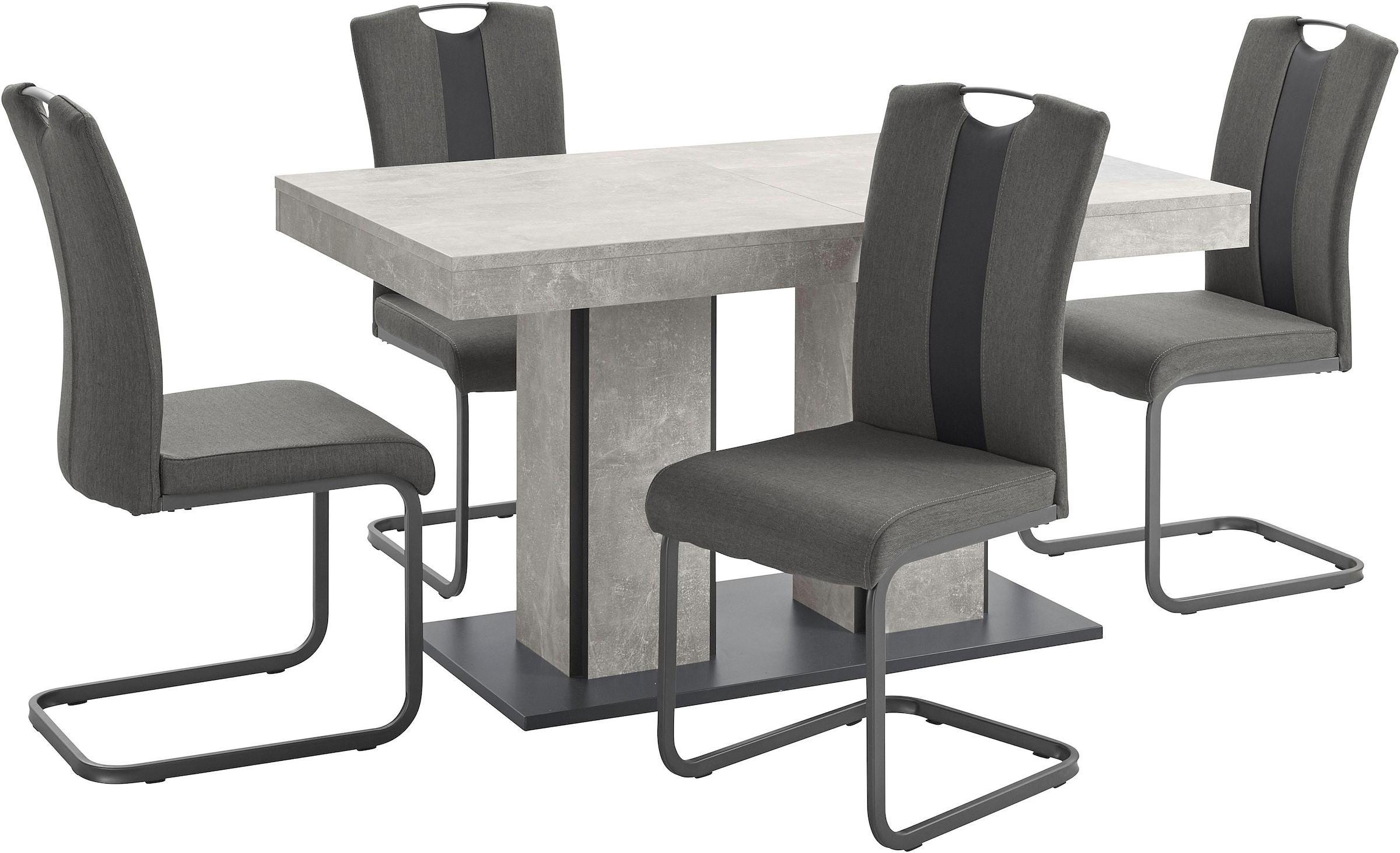 HELA Essgruppe »ROSE«, (Set, bestehend einem 140-180 aus 5 Stühlen und Tisch cm acheter tlg.), confortablement 4