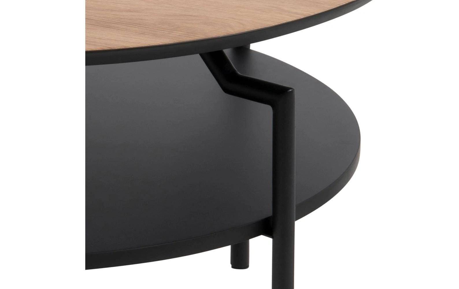 AC Design Couchtisch »Goldington Beistelltisch, Kaffetisch« Sofatisch, rund, dekorativem Rahmen, 1 Ablage, T: 80 cm