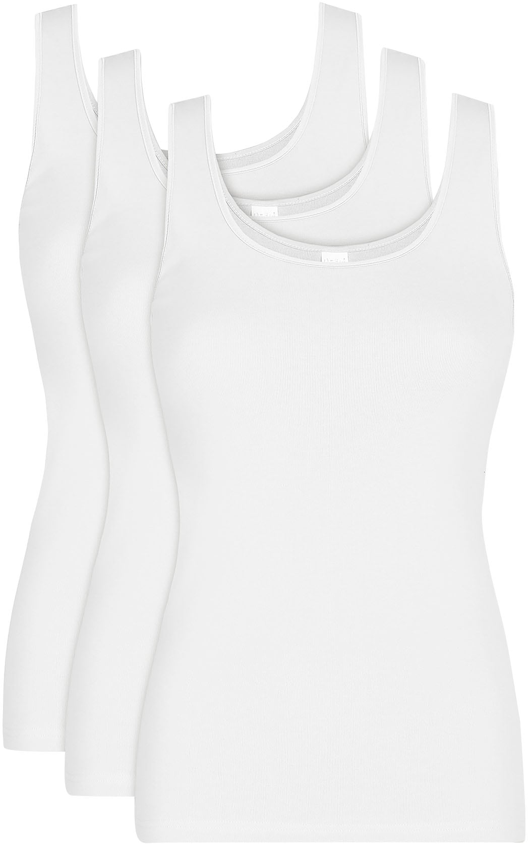 Nina Von C. Achselhemd »"Daily"« 3er Pack, basic, weich, bequem, eng, Rundhalsausschnitt, breite Träger
