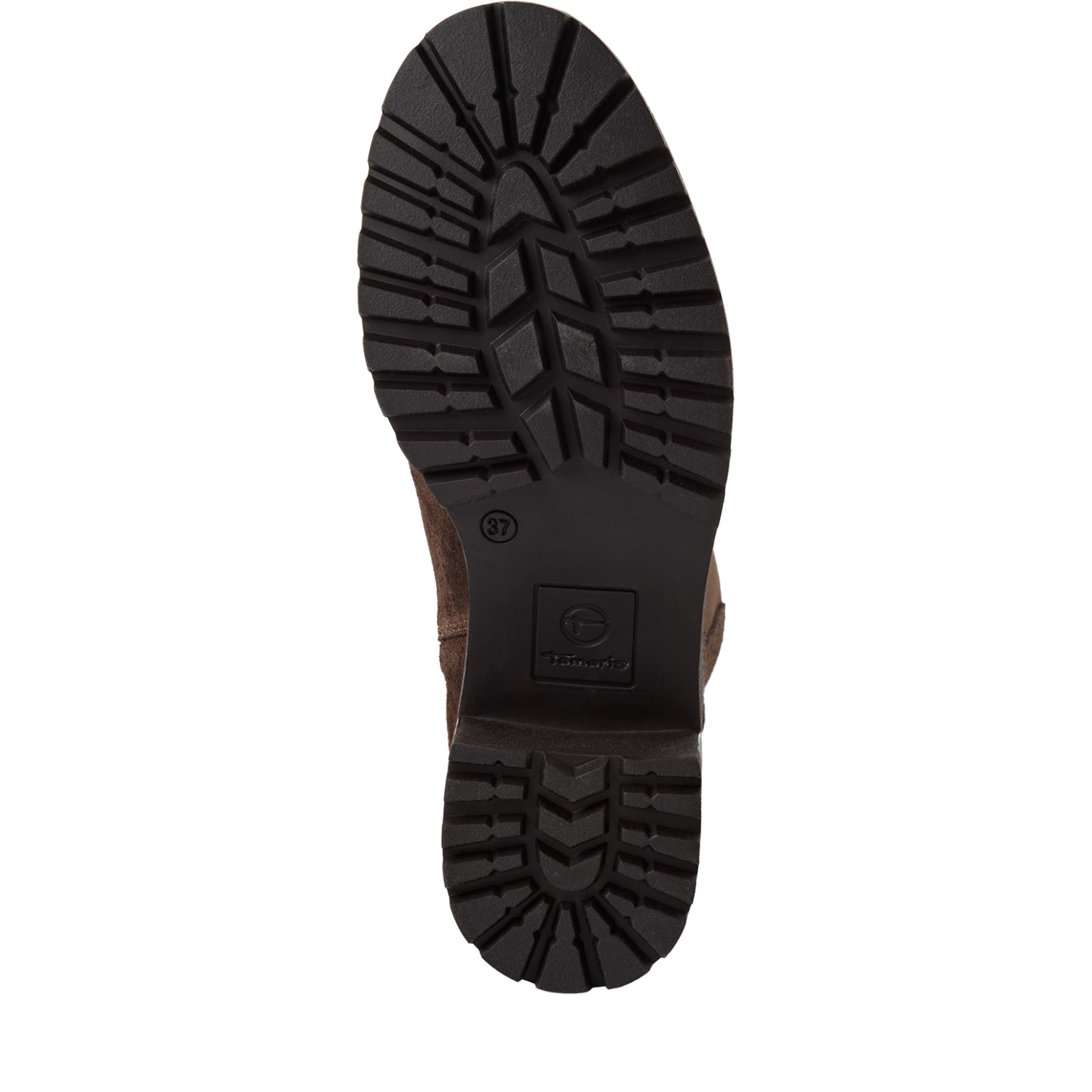 Tamaris Stiefel  Blockabsatz, Langschaftstiefel, Businessstiefel mit T-Logoprägung