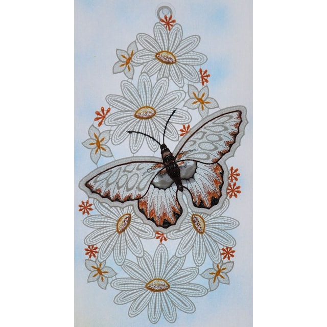 versandkostenfrei Trendige kaufen Plauen Stickereien »Schmetterling« Fensterbild