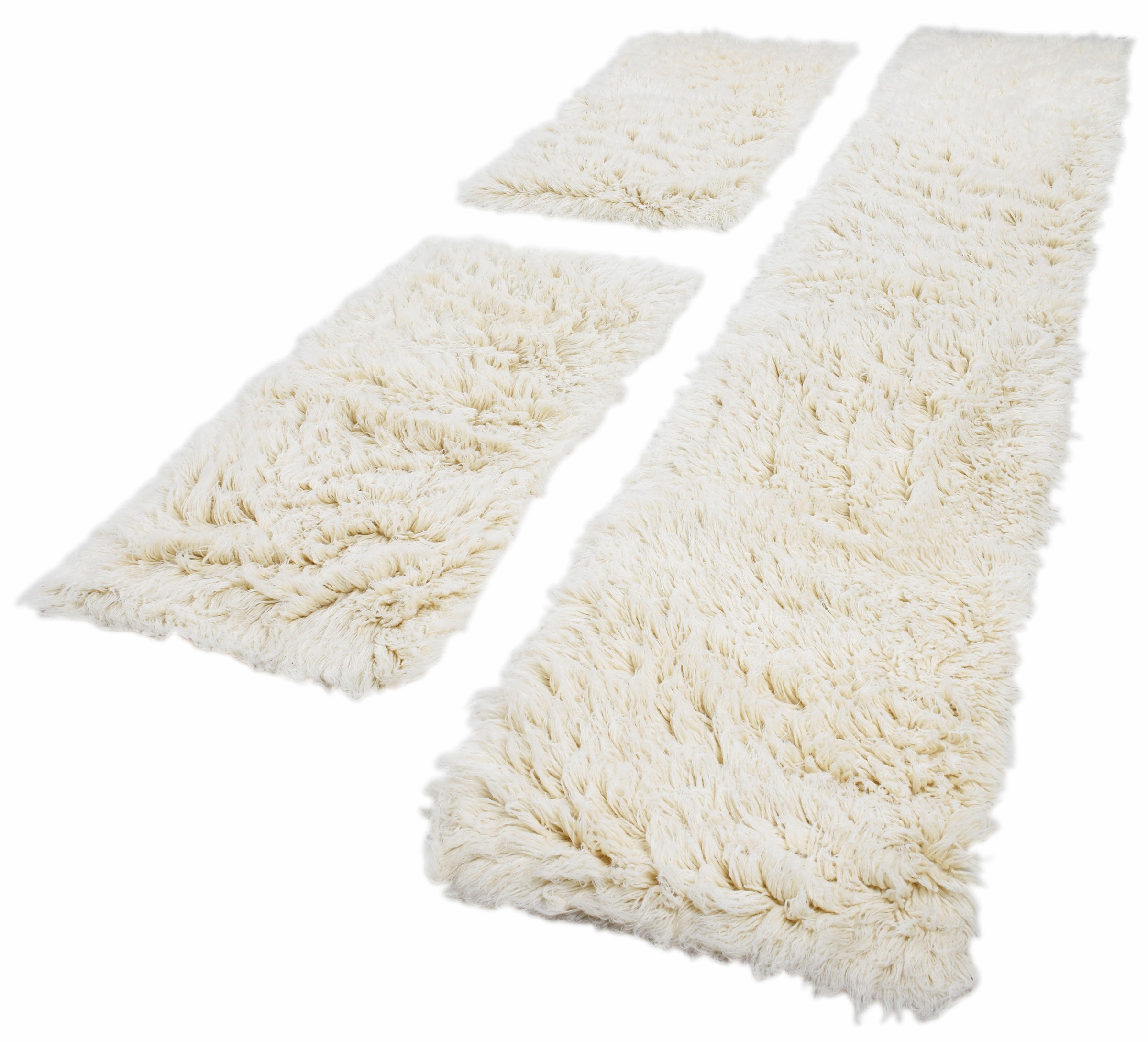 Image of Theko Exklusiv Bettumrandung »Flokos 2«, Bettvorleger, Läufer-Set für das Schlafzimmer, Hochflor, reine Wolle, handgewebt bei Ackermann Versand Schweiz